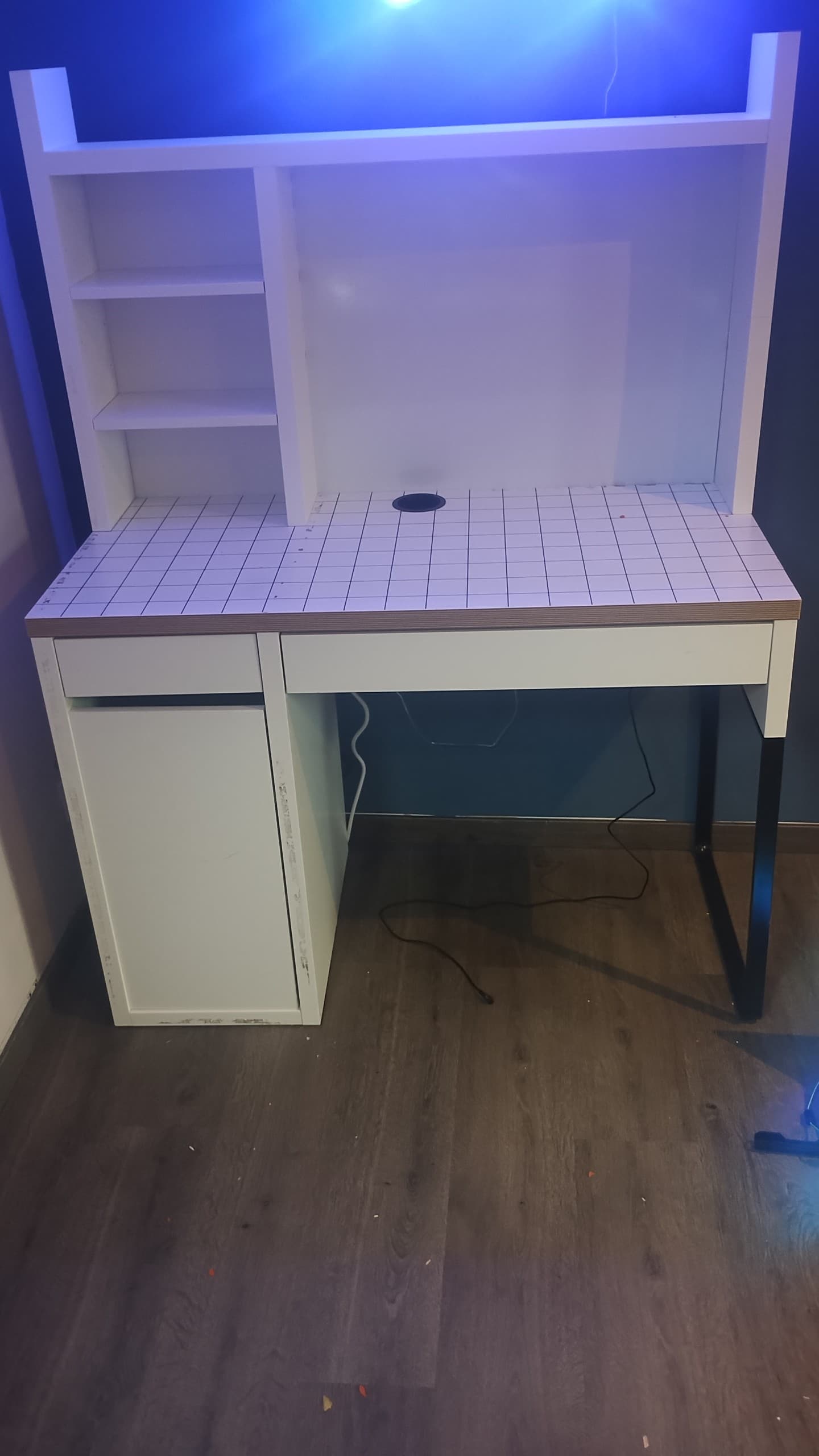 BUREAU desk, white, 105x50 cm