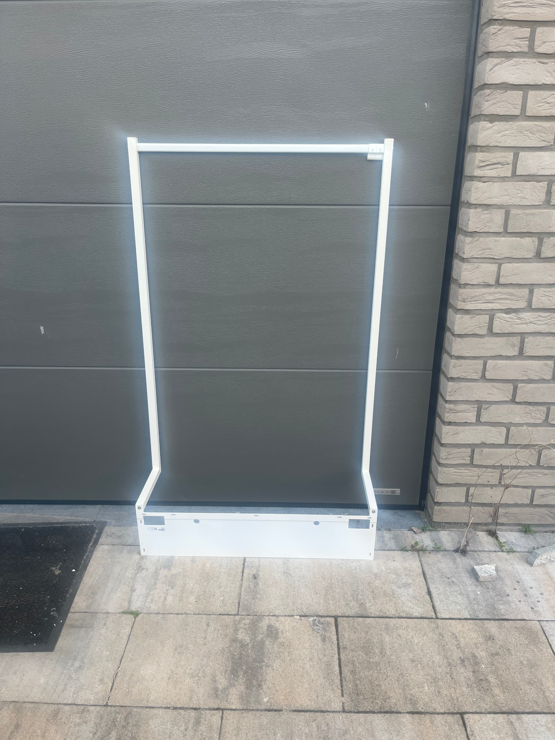 NORDLI add-on clothes rail, white, 80x115 cm