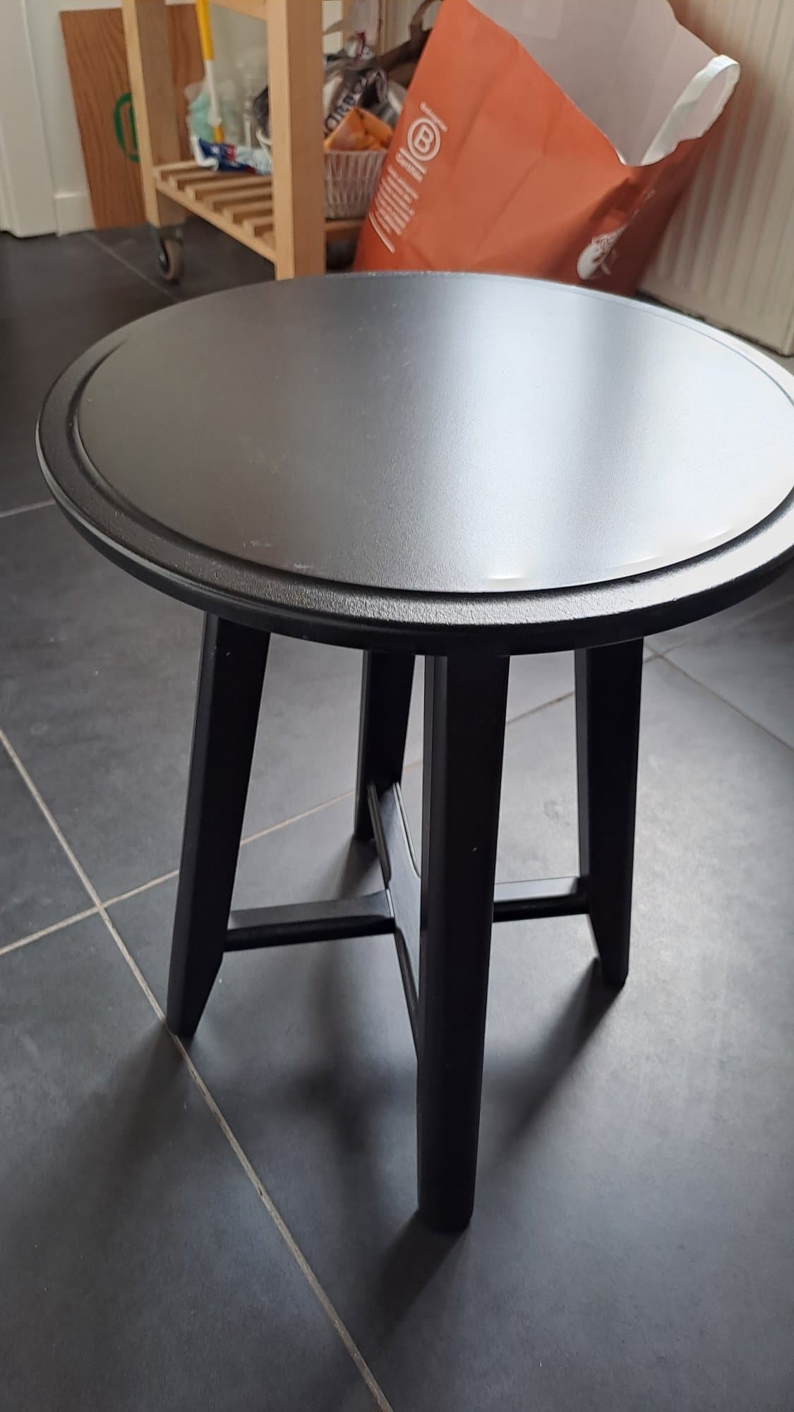 KRAGSTA Tables gigognes, lot de 2, noir