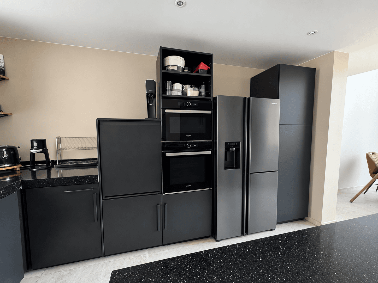 NICKEBO porte, mat anthracite, 60x140 cm