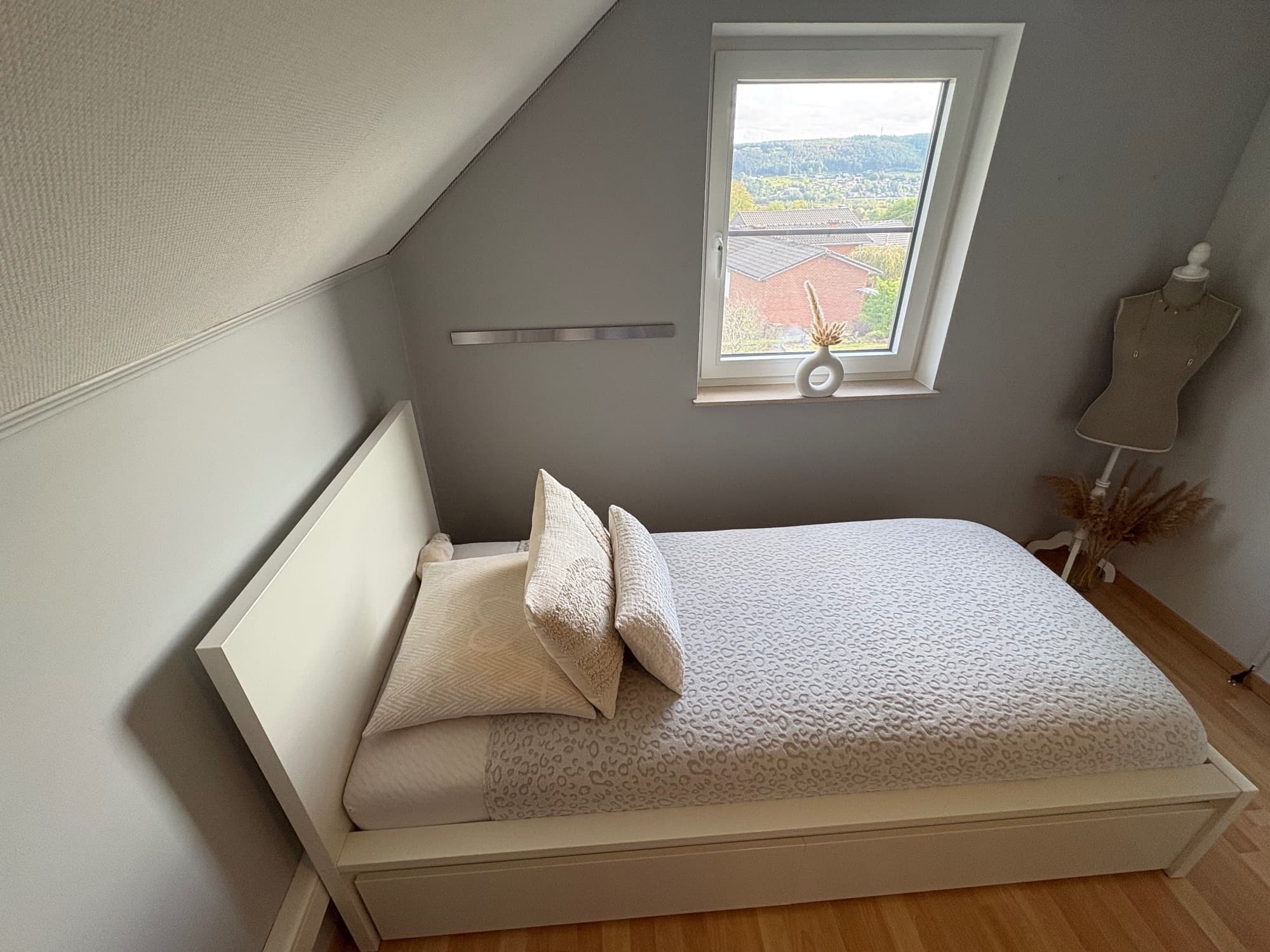 MALM bedonderstel, hoog, grijs gelazuurd