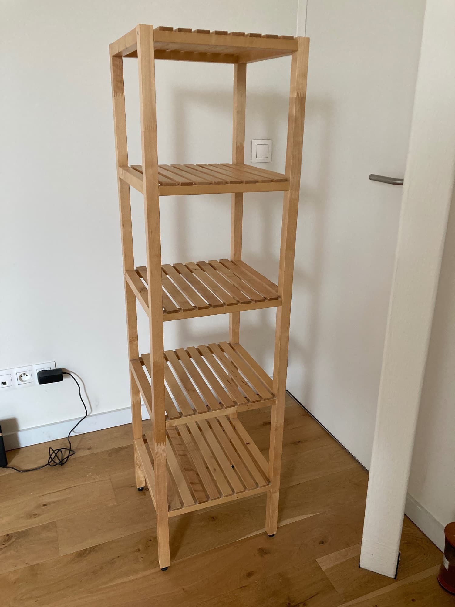 MOLGER shelving unit, birch