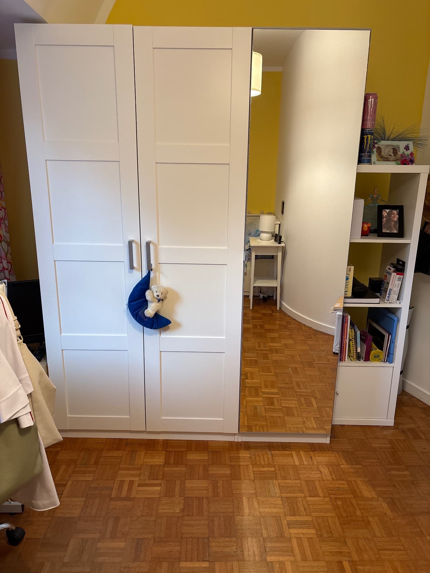 PAX / TYSSEDAL wardrobe combination, white/white, 150x60x236 cm