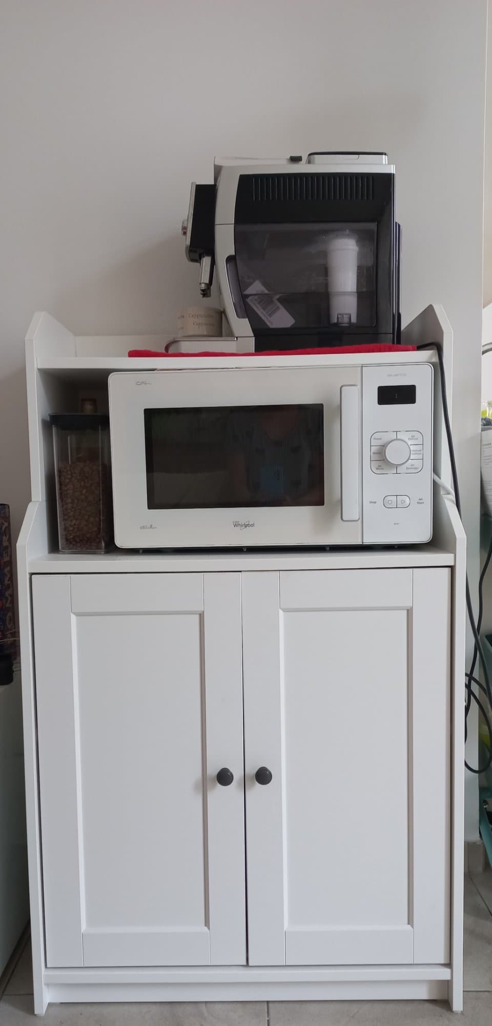 HAUGA cabinet with 2 doors, white, 70x116 cm