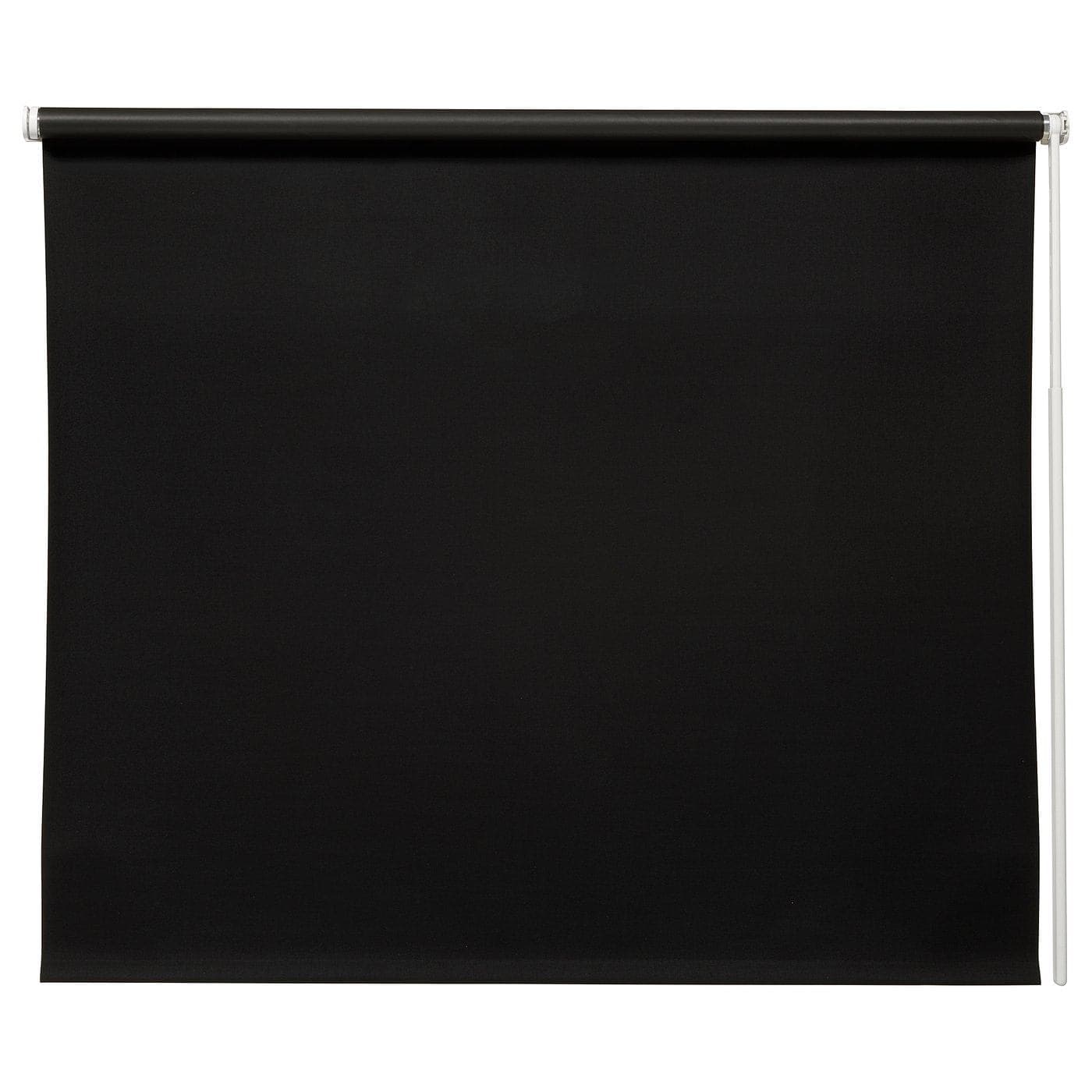 FRIDANS block-out roller blind, black, 140x195 cm