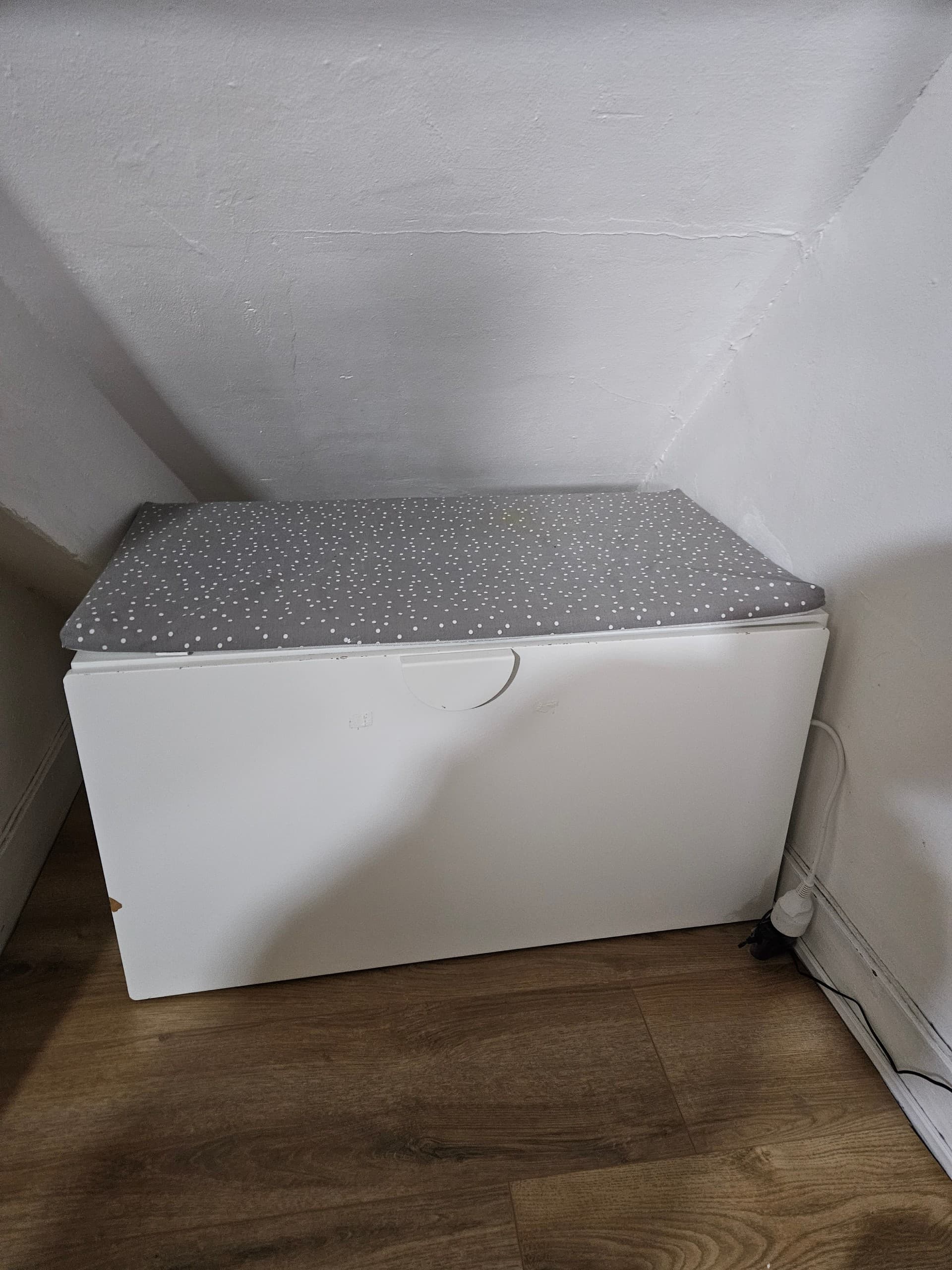 STORKLINTA commode 6 tiroirs, blanc, 140x50x75 cm