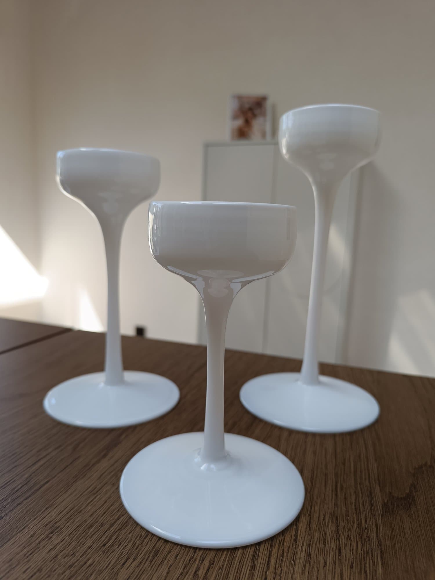 BLOMSTER kandelaar set van 3, wit