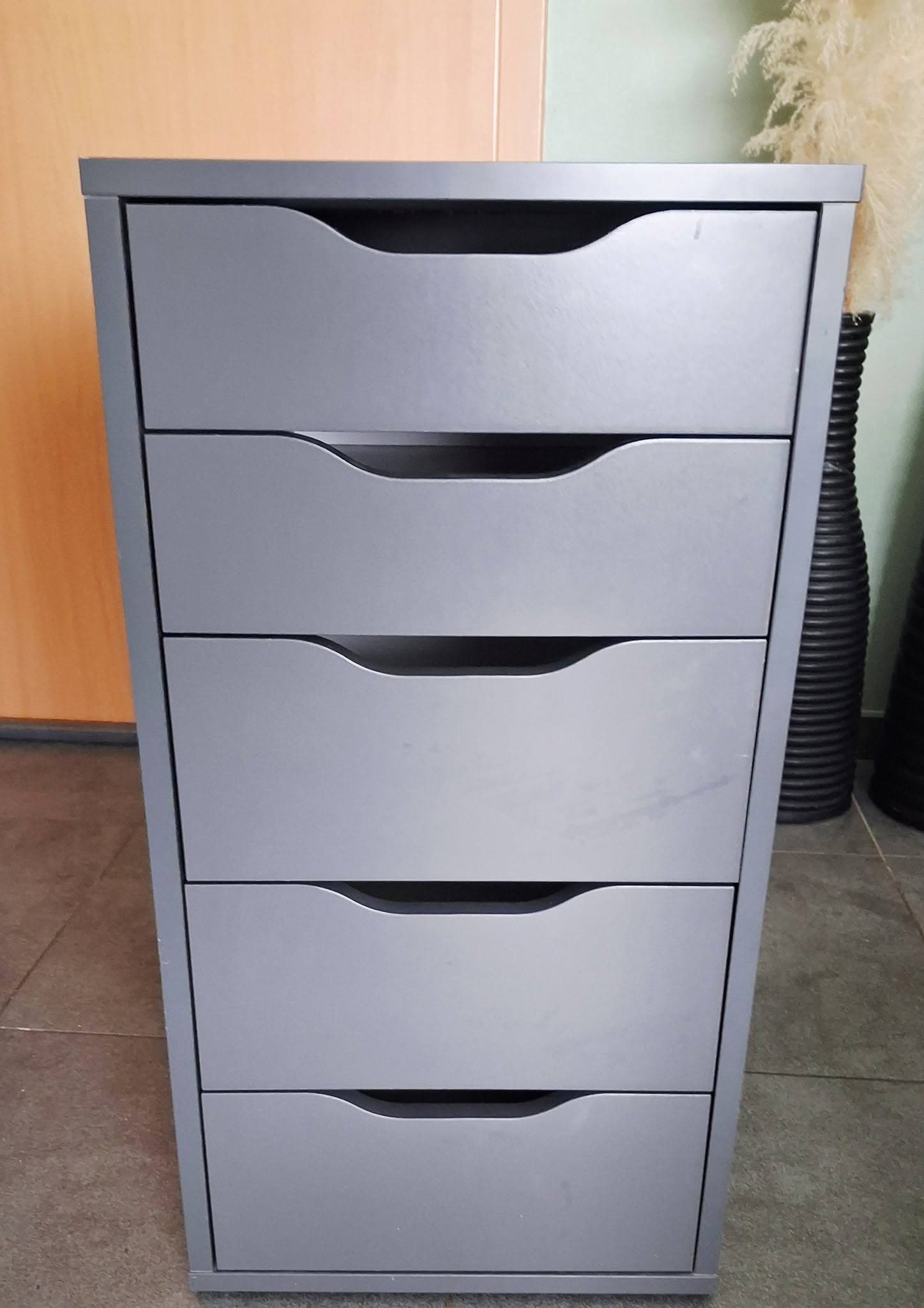 ALEX ladeblok met lades, donkergrijs, 36x70 cm