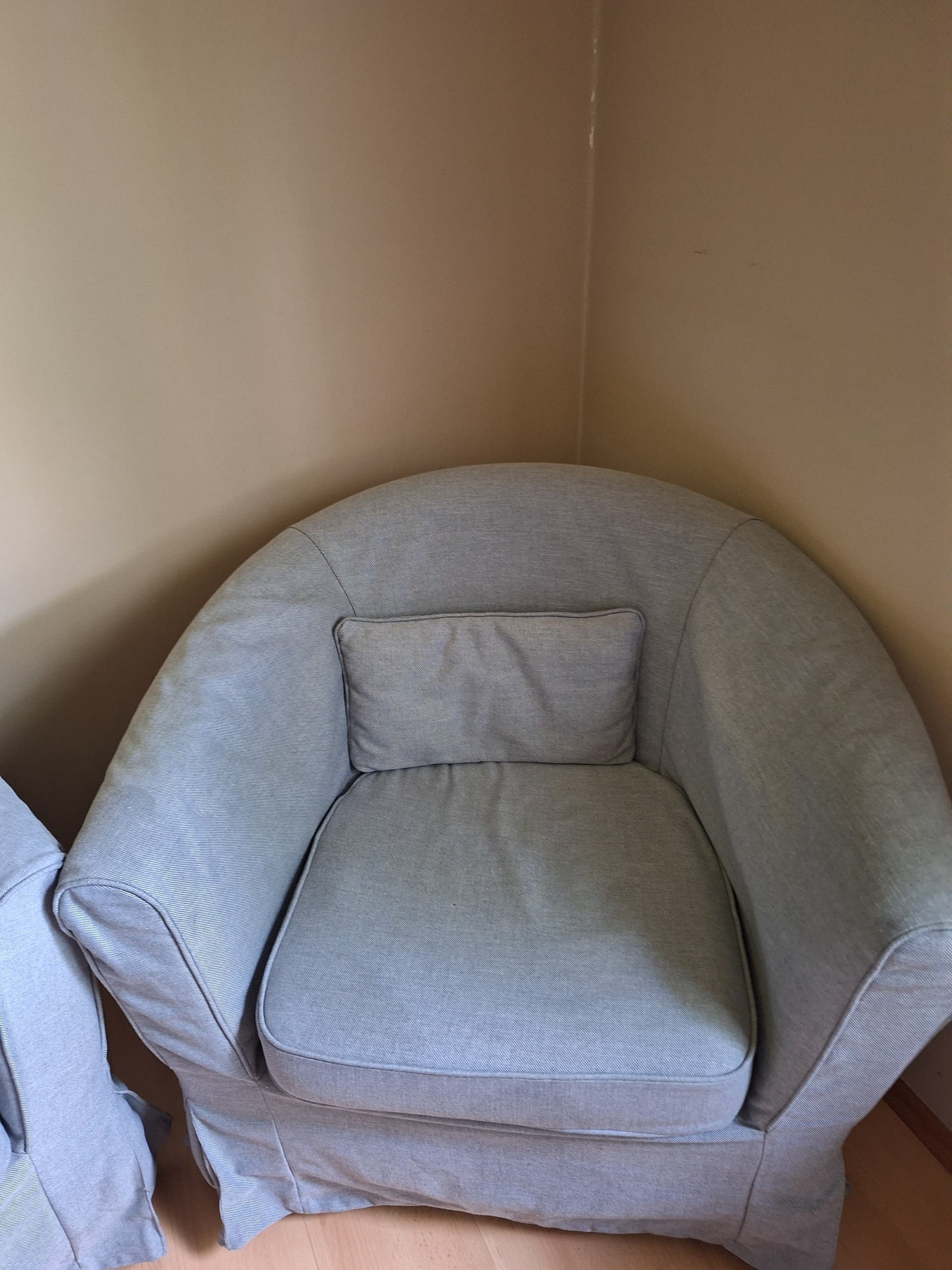 TULLSTA armchair, Nordvalla medium grey