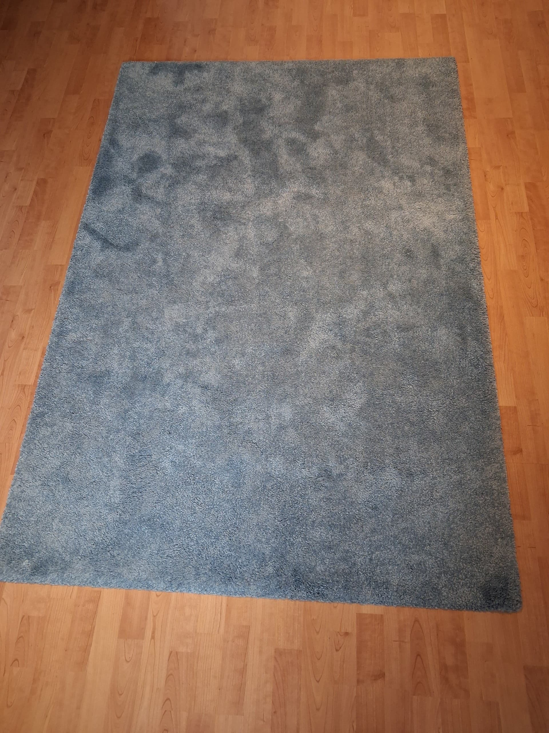 STOENSE vloerkleed, laagpolig, middengrijs, 133x195 cm