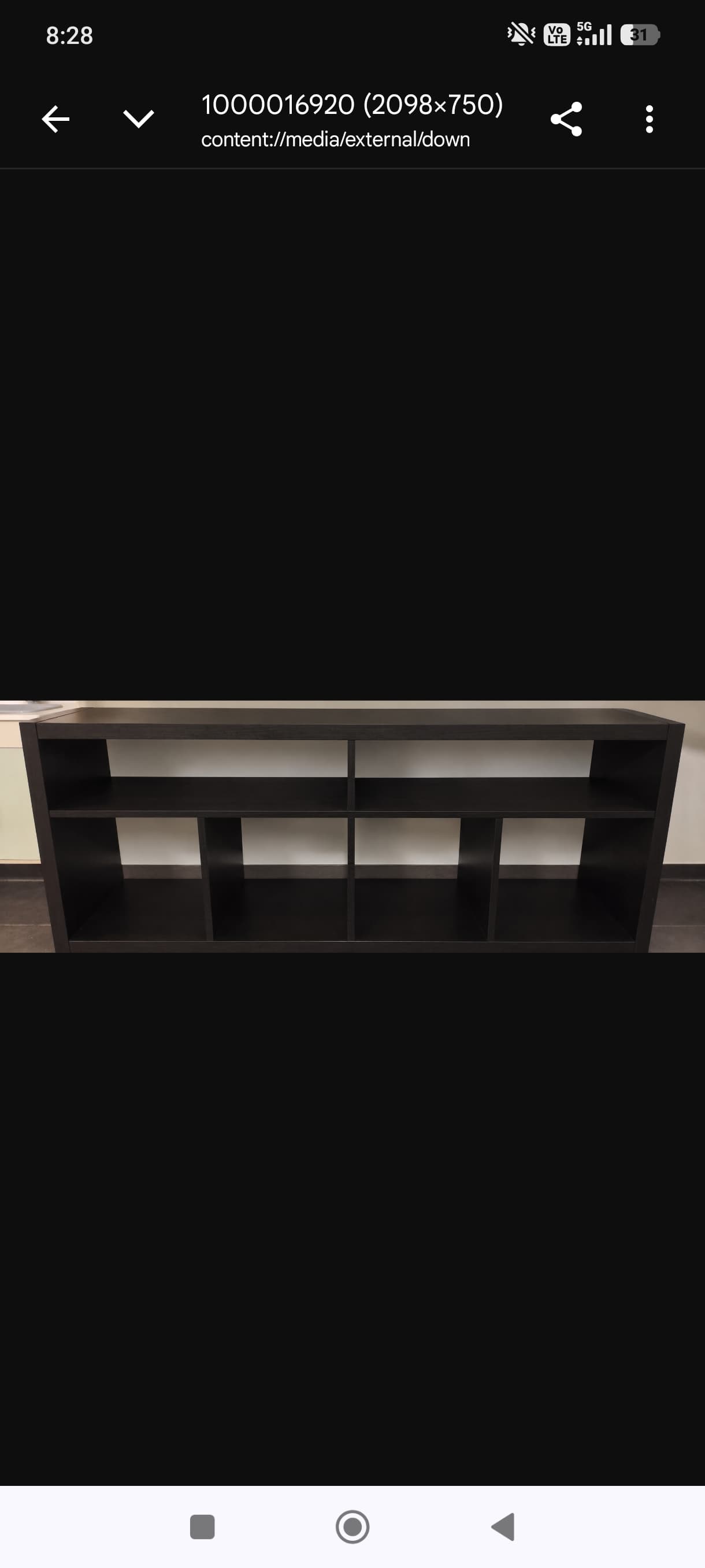 KALLAX tv-meubel, zwartbruin, 147x60 cm
