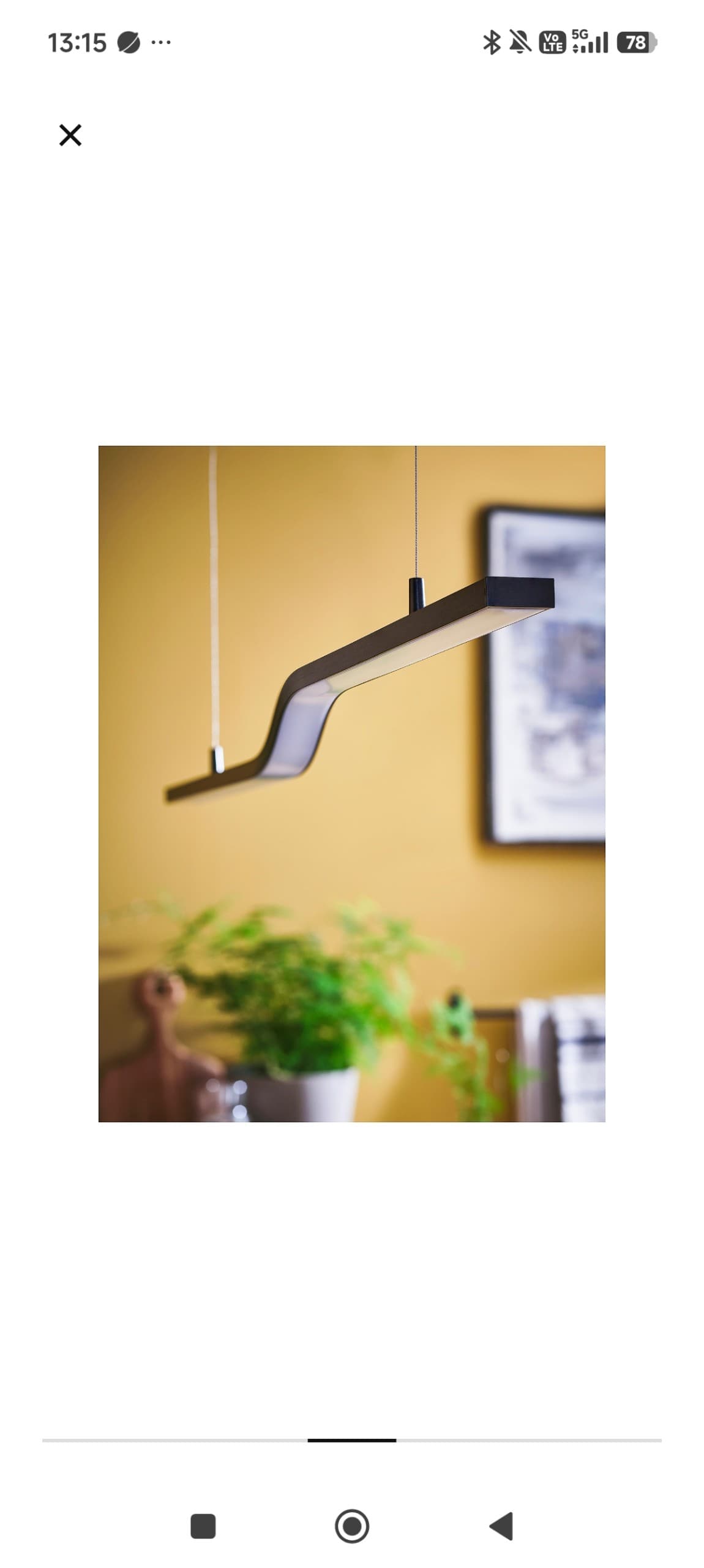 PILSKOTT suspension LED, connecté noir, 97 cm
