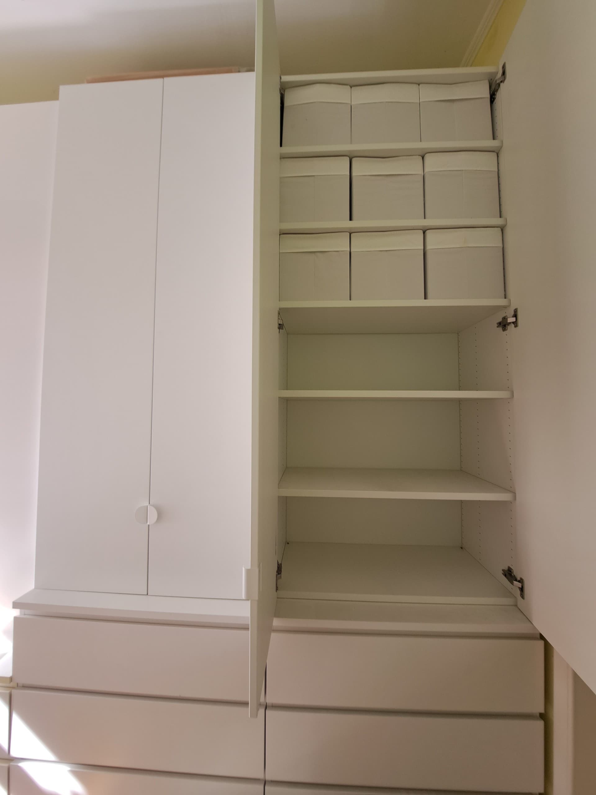 2 PLATSA KASTEN cabinet with doors and drawers, white/Sannidal white, 180x57x103 cm