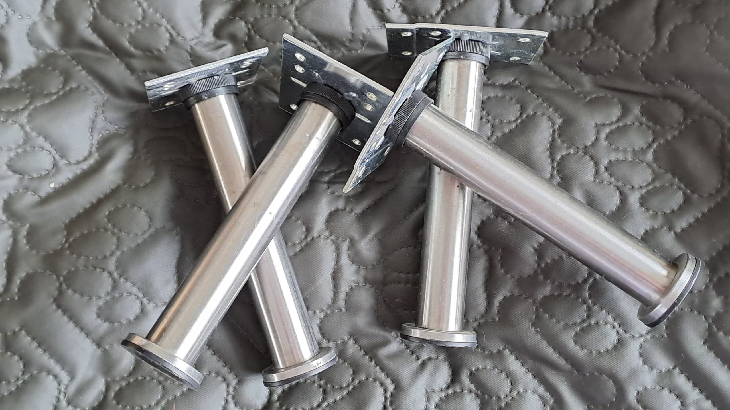 CAPITA leg, stainless steel, 8 cm