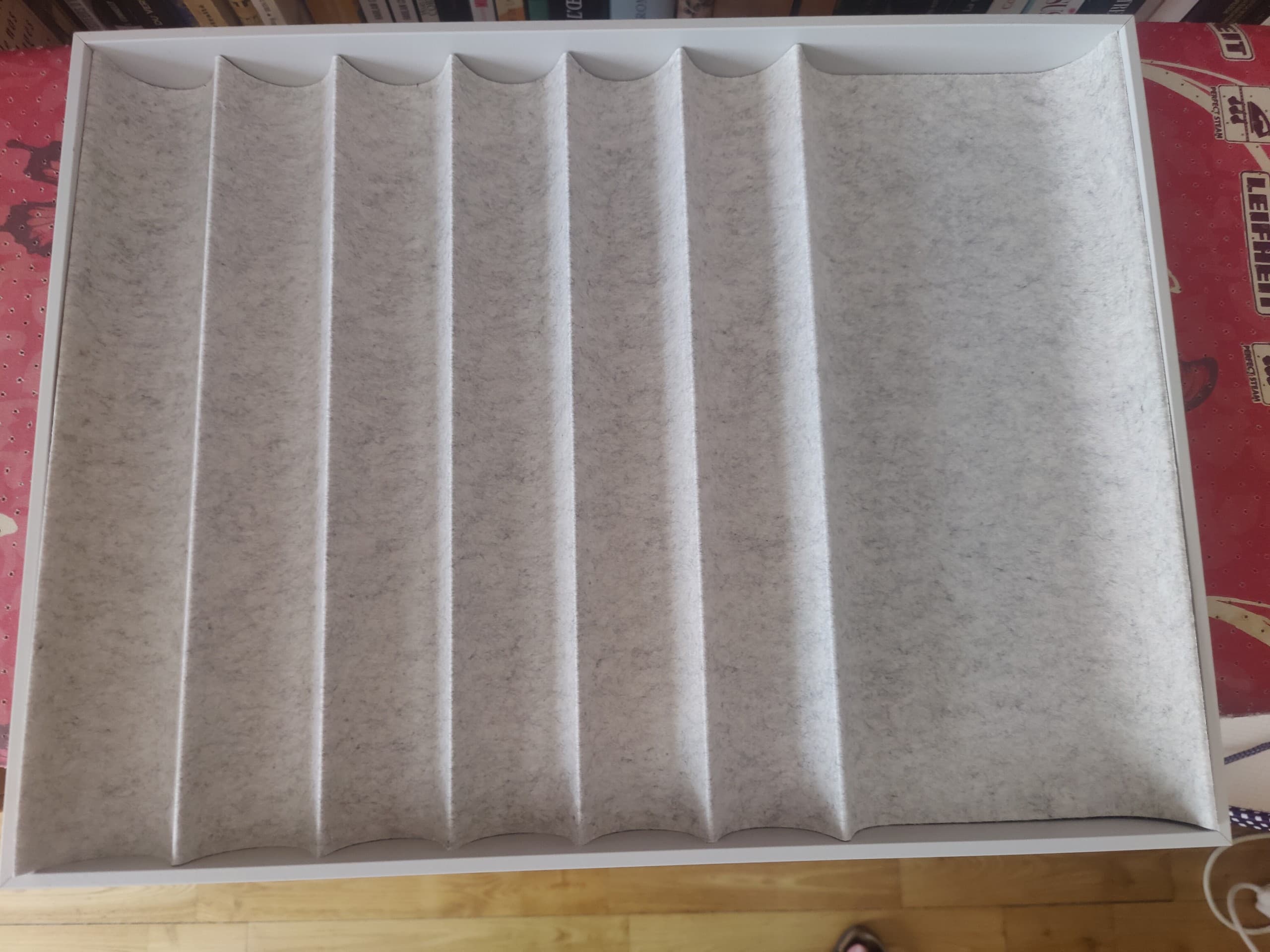 KOMPLEMENT insert for pull-out tray, light grey, 100x58 cm