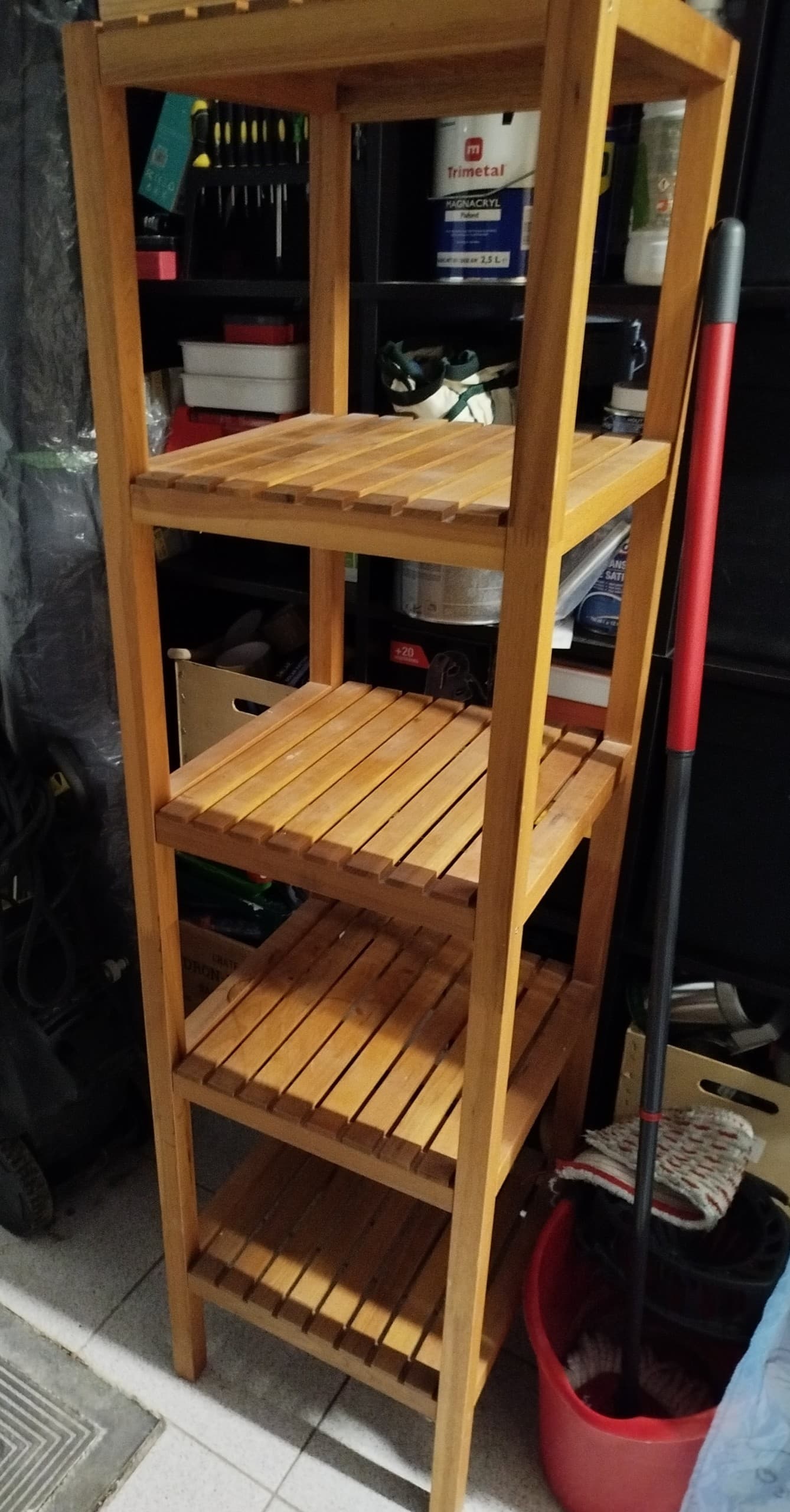 ÉTAGÈRE "MUSKAN" stellingkast, wit, 37x140 cm