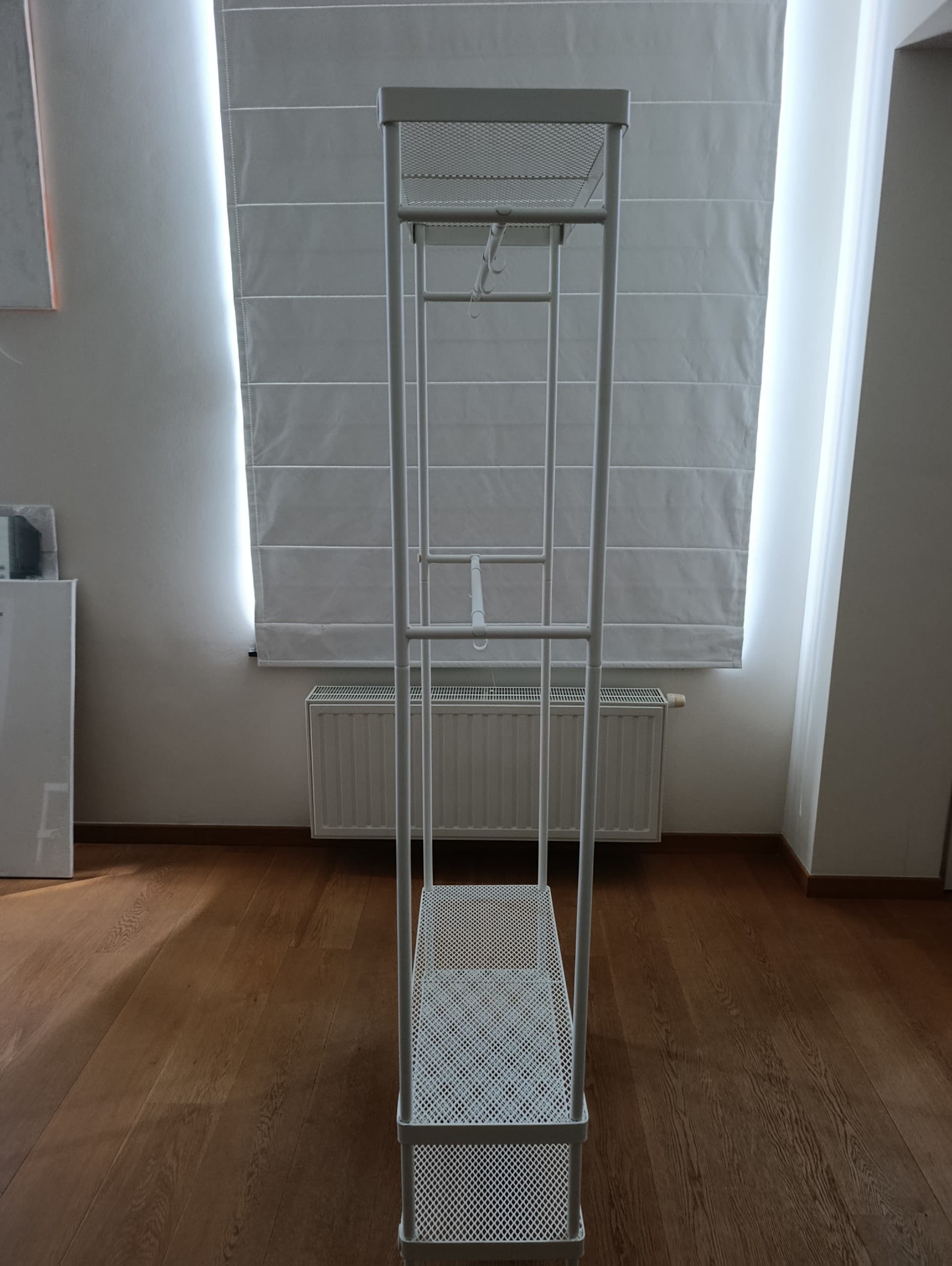 MACKAPÄR rangement ouvert vêtements+chaussur, blanc, 78x32x200 cm