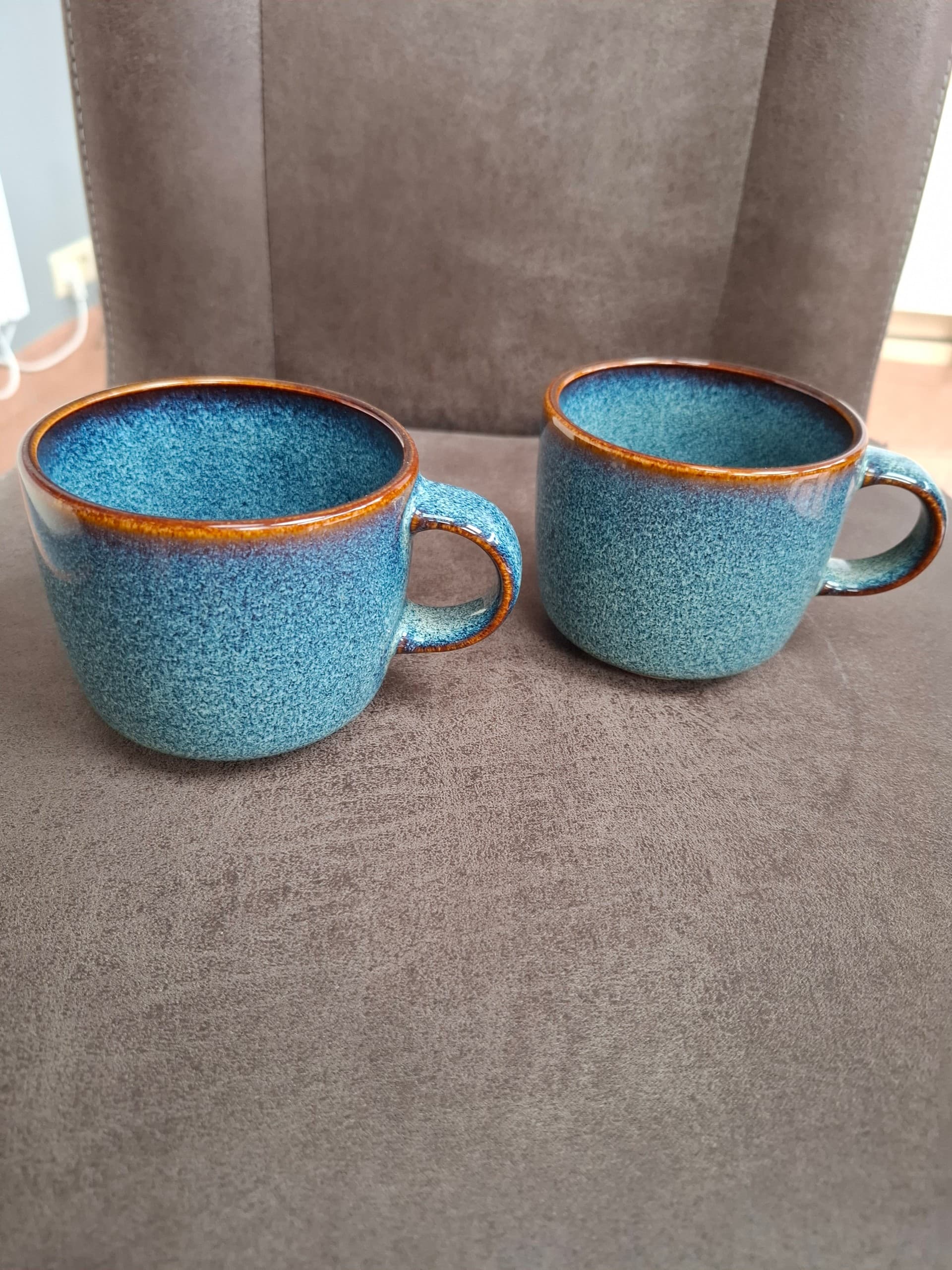GLADELIG 2 PIECES mug, blue, 37 cl