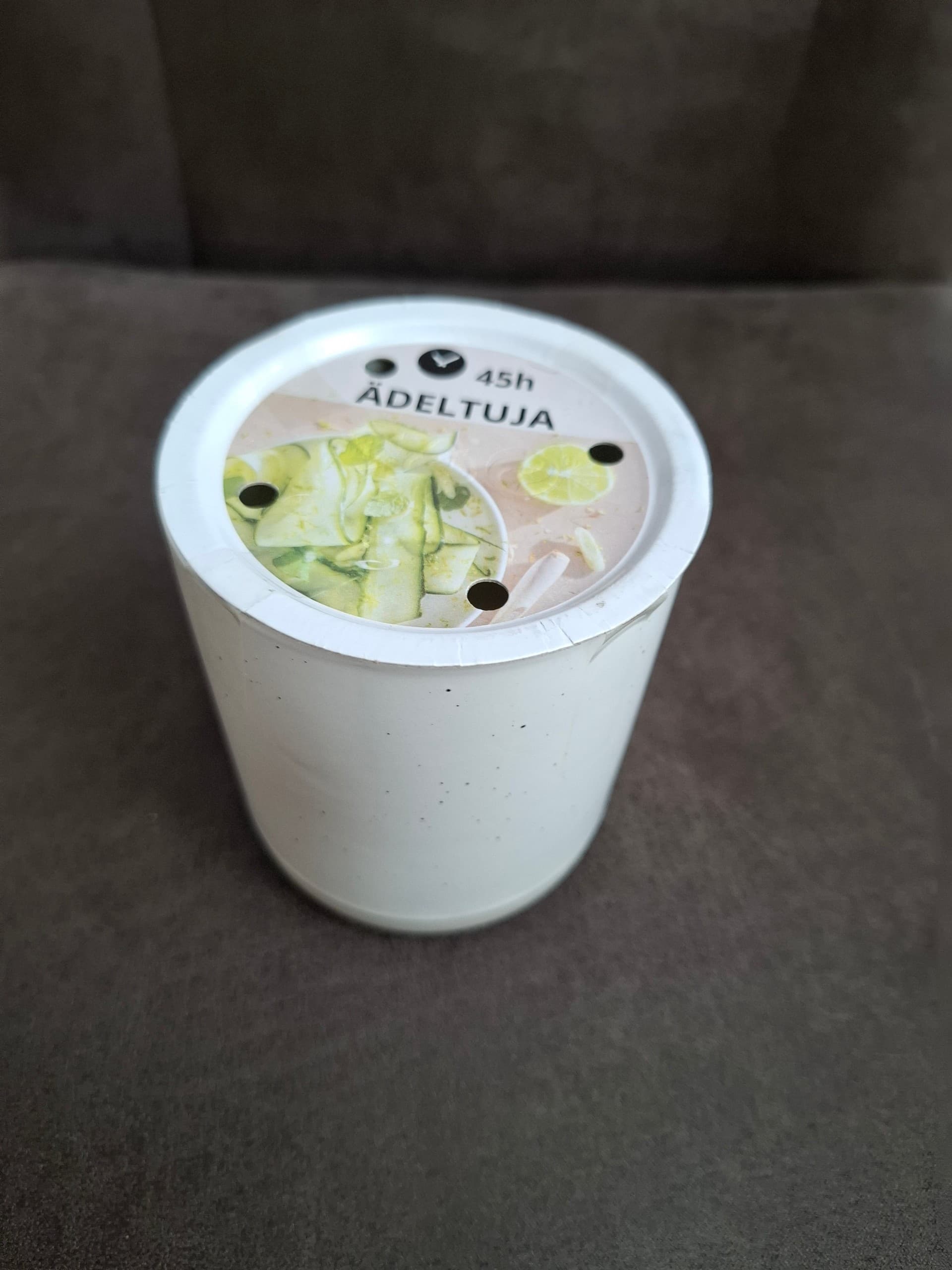 FÖRENLIG plant pot, in/outdoor white, 12 cm