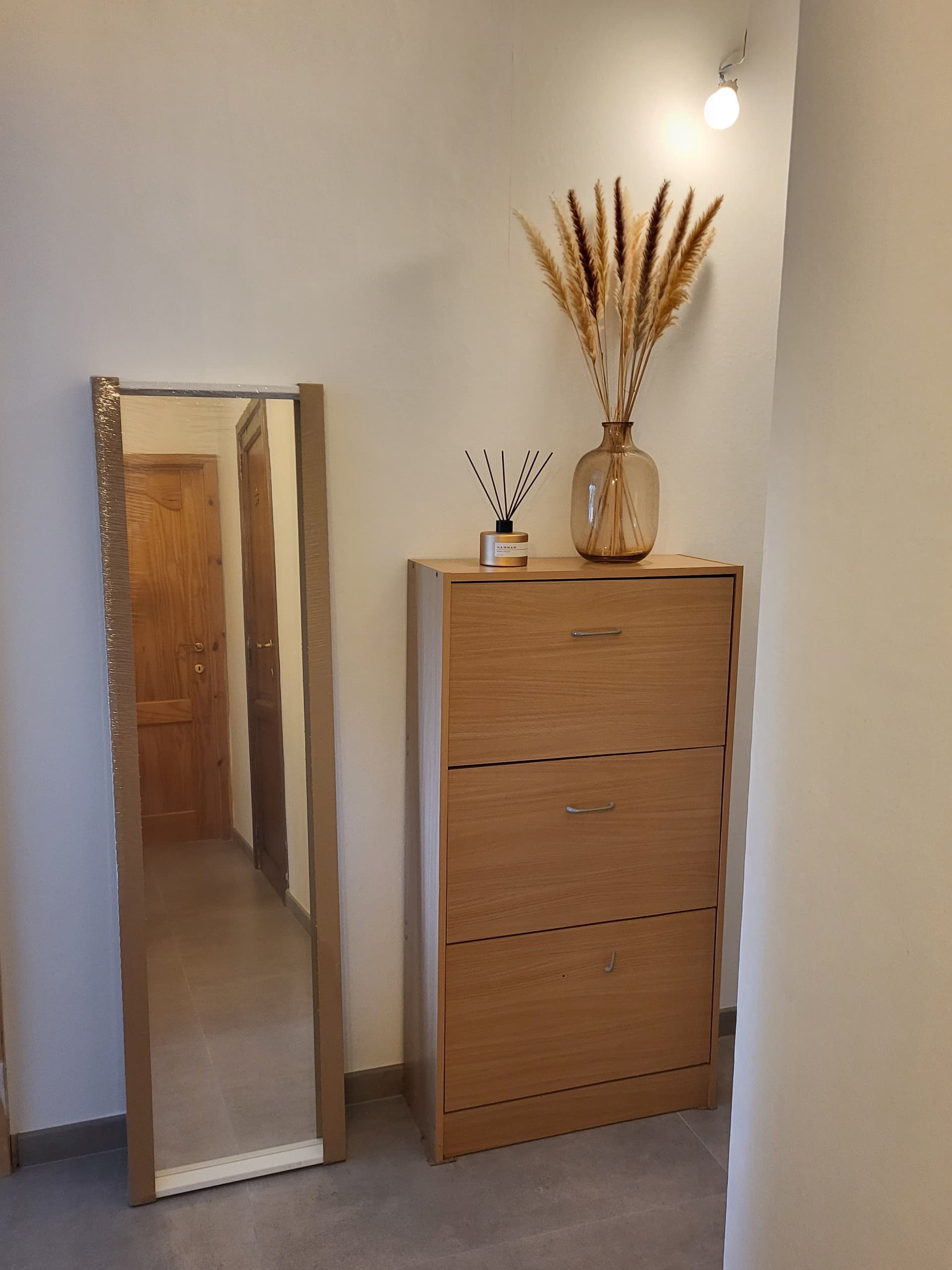 MIROIR NISSEDAL Spiegel, wit, 40x150 cm