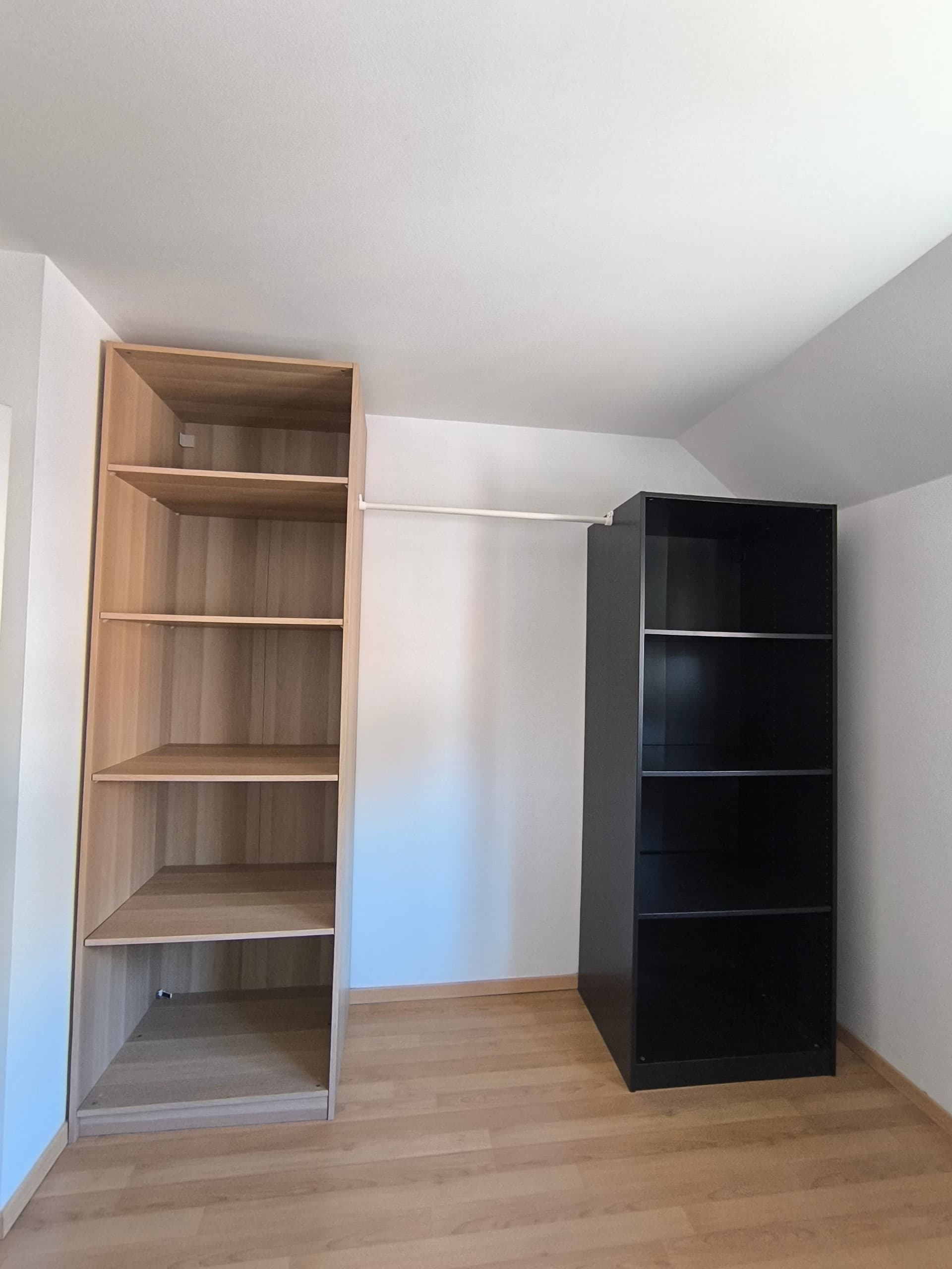 PAX 2 basiselementen kledingkast, grijsbeige, 200x58x236 cm