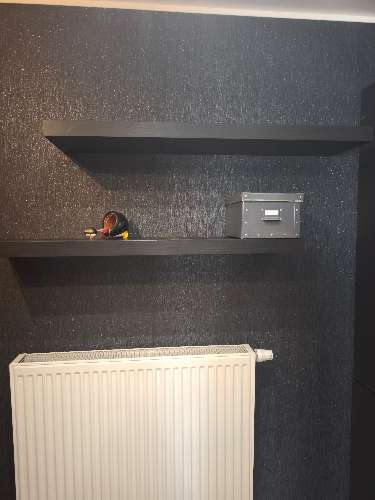 LACK Étagère murale, brun noir, 110x26 cm
