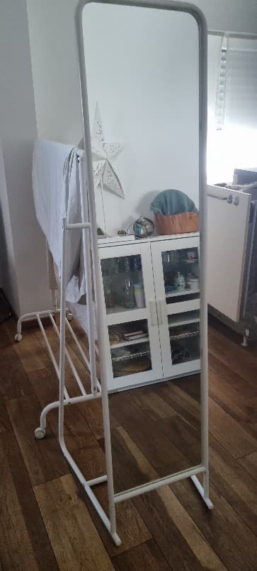 KNAPPER SPIEGEL Staande spiegel, wit, 48x160 cm