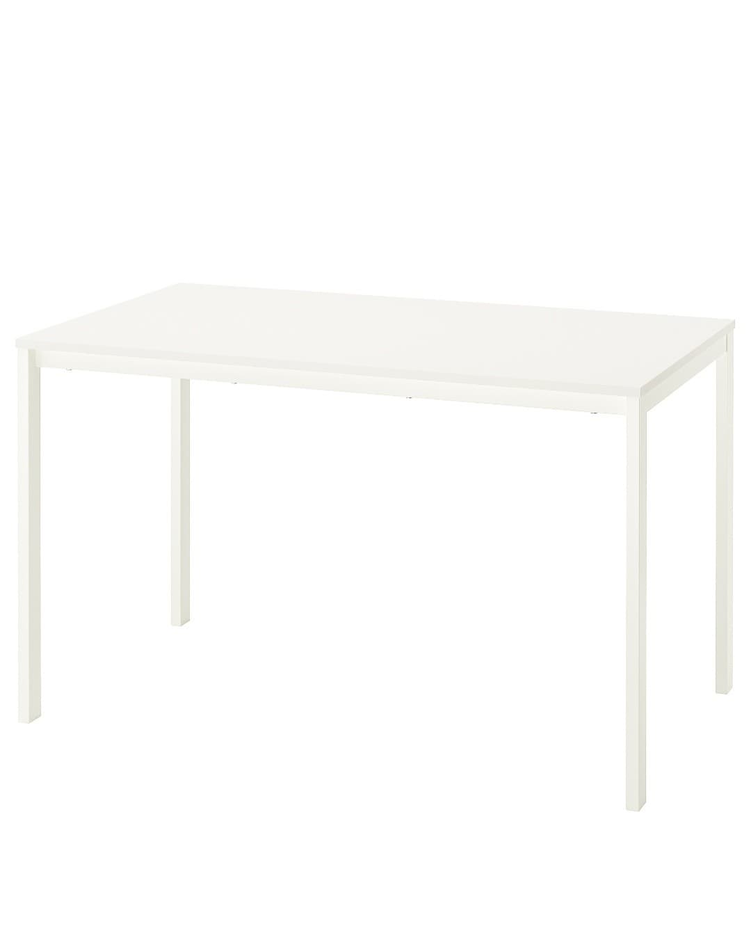 VIHALS table, blanc/blanc, 125x74 cm