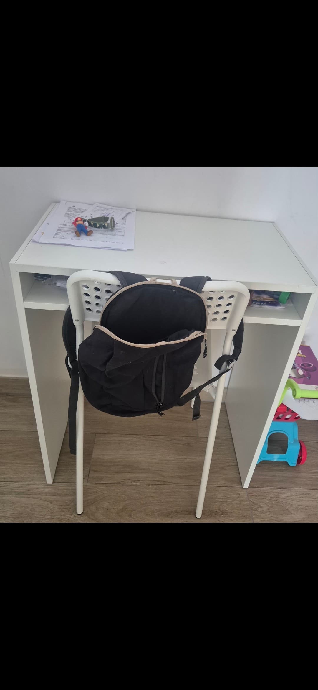 TORALD bureau, blanc, 65x40 cm