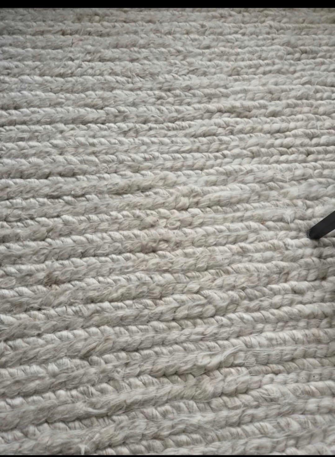HJORTSVANG vloerkleed, handgemaakt/ecru