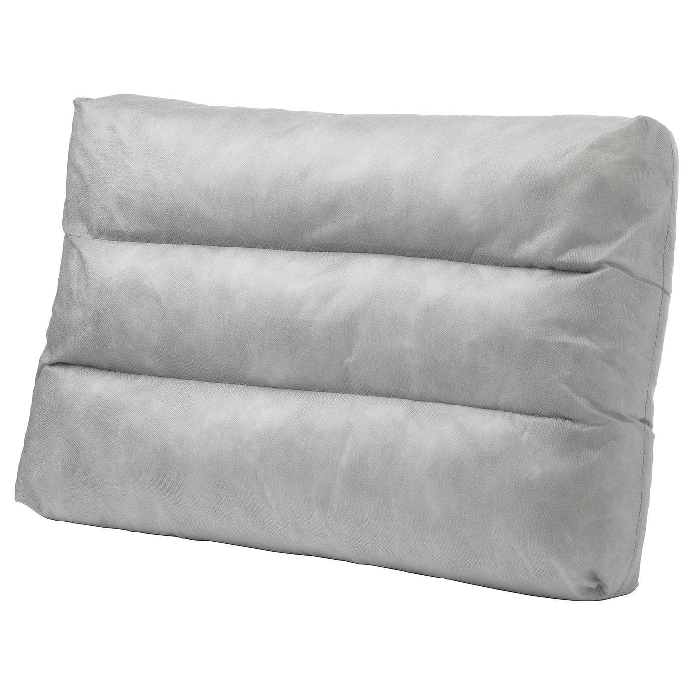 DUVHOLMEN Coussin à recouvrir pour dossier, extérieur gris, 62x44 cm