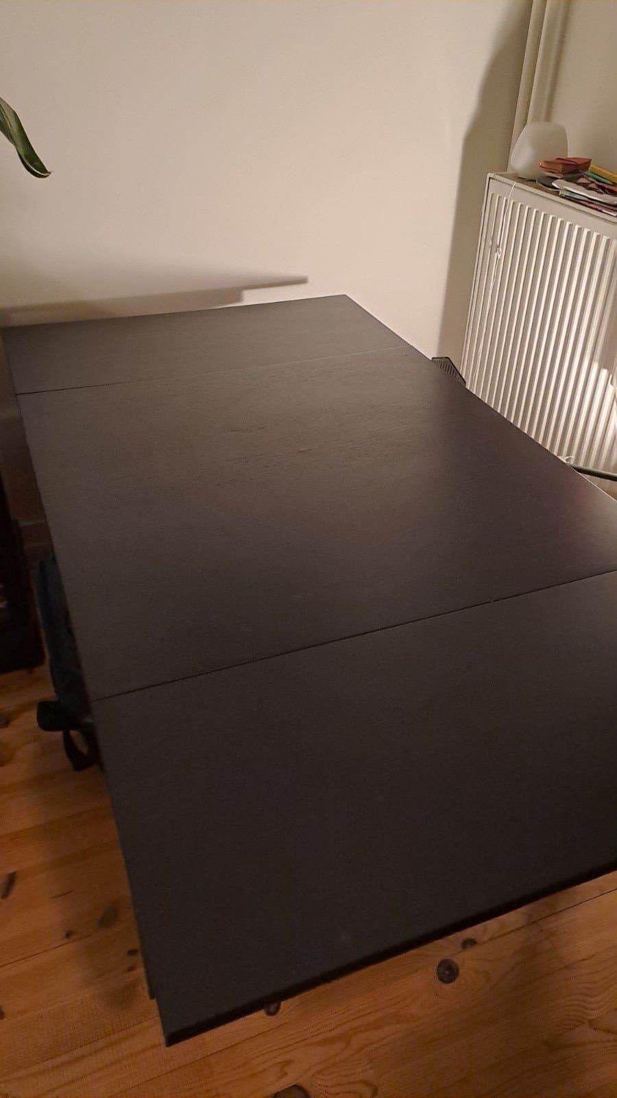 BJURSTA table extensible, brun noir