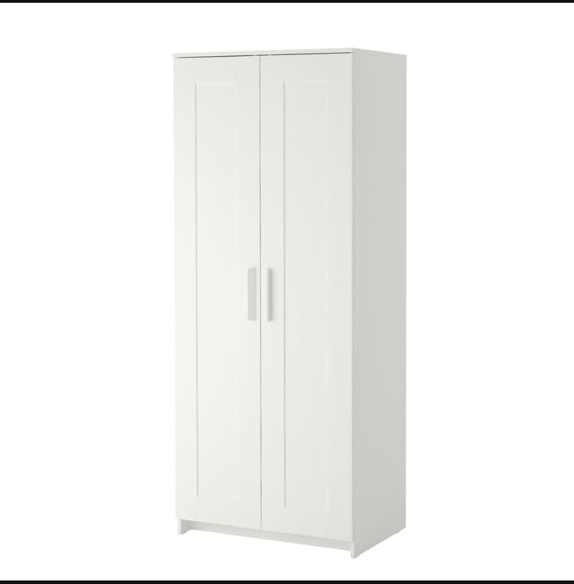 BRIMNES KAST armoire 2 portes, blanc
