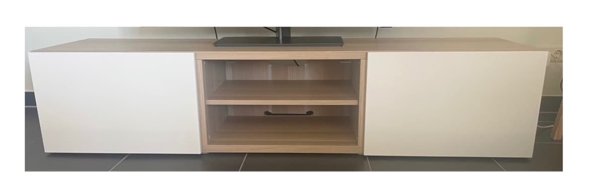 BESTÅ TV bench with drawers