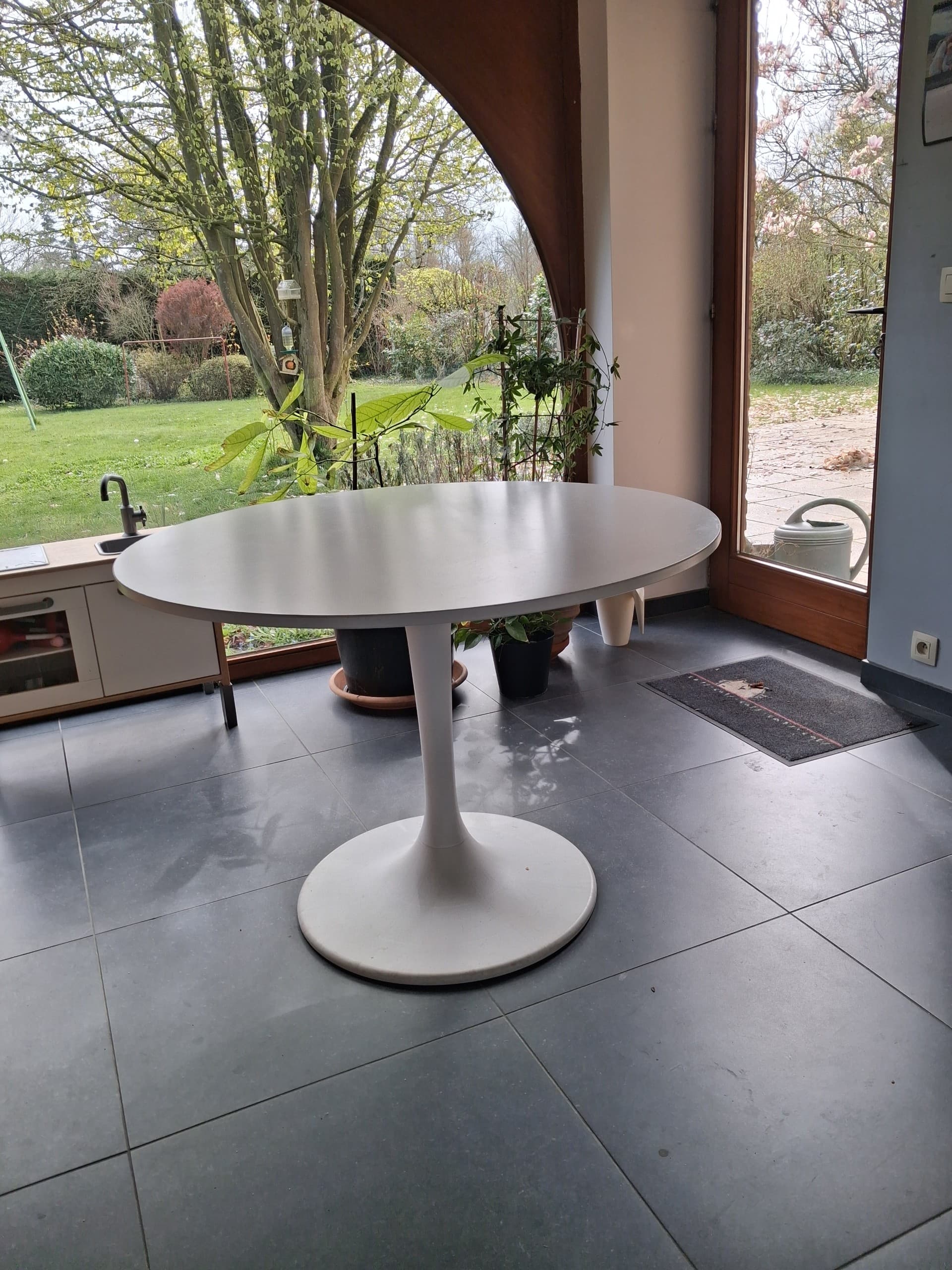 DOCKSTA tafel, wit/wit, 103 cm