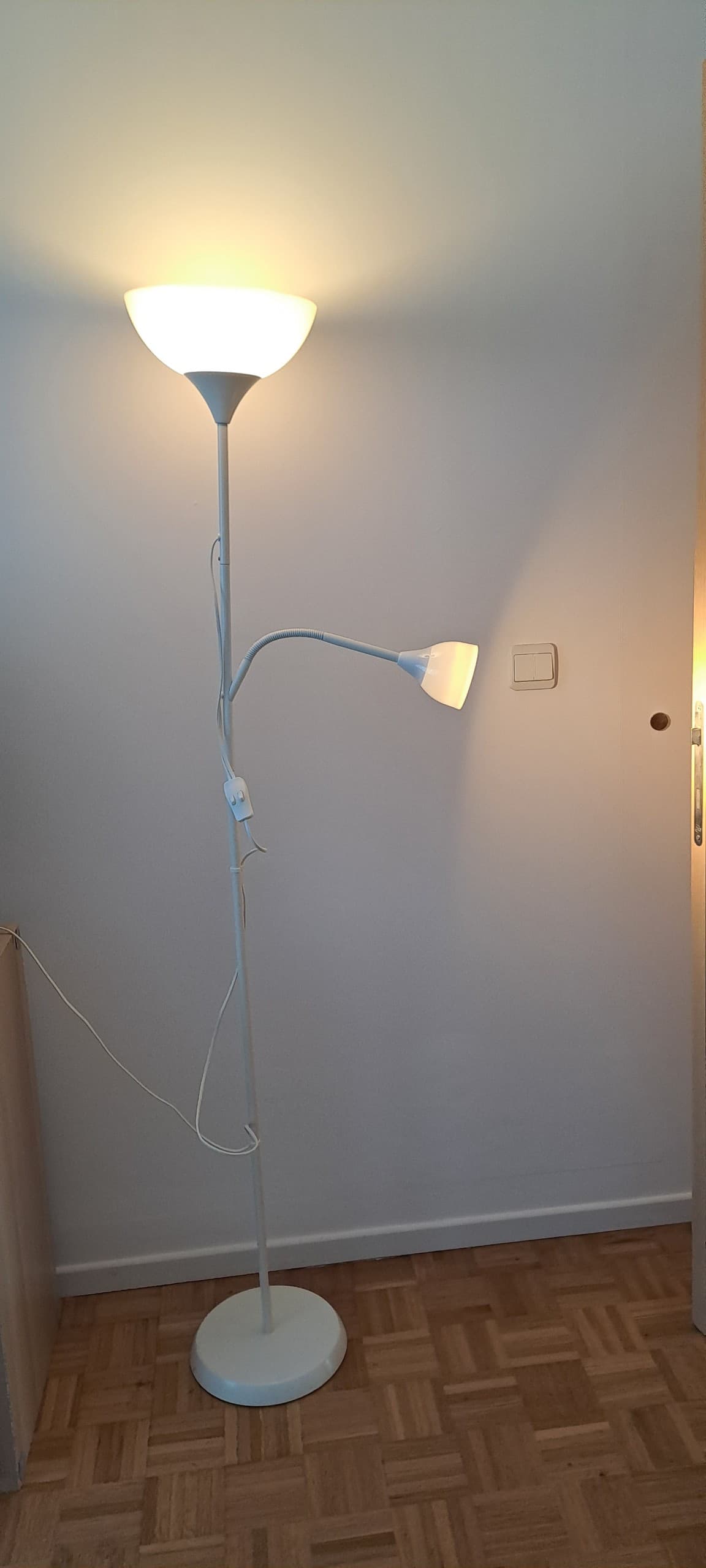 3 TÅGARP + 1 lampadaire, noir/blanc
