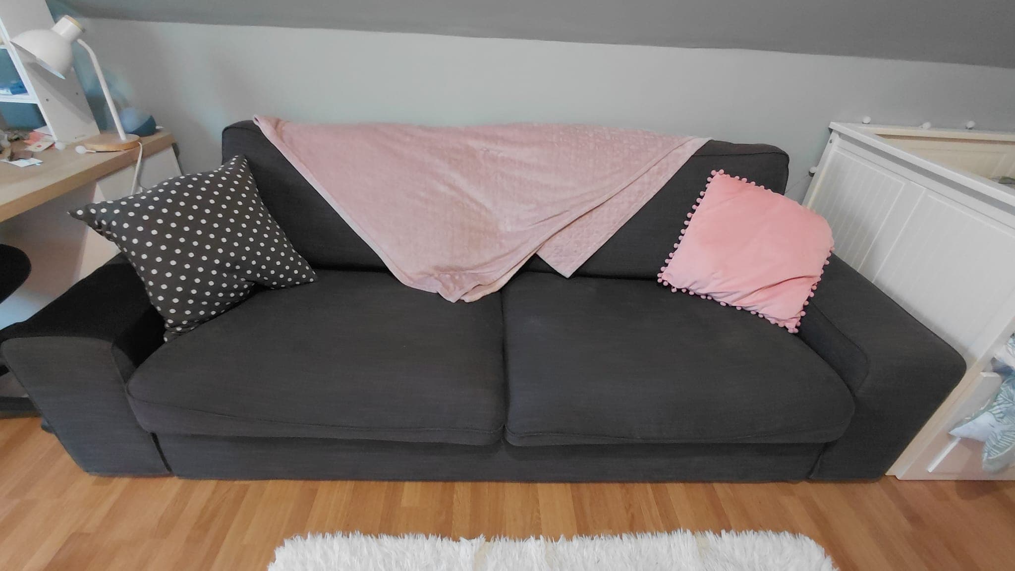 KIVIK canapé 3 places, Tibbleby beige/gris