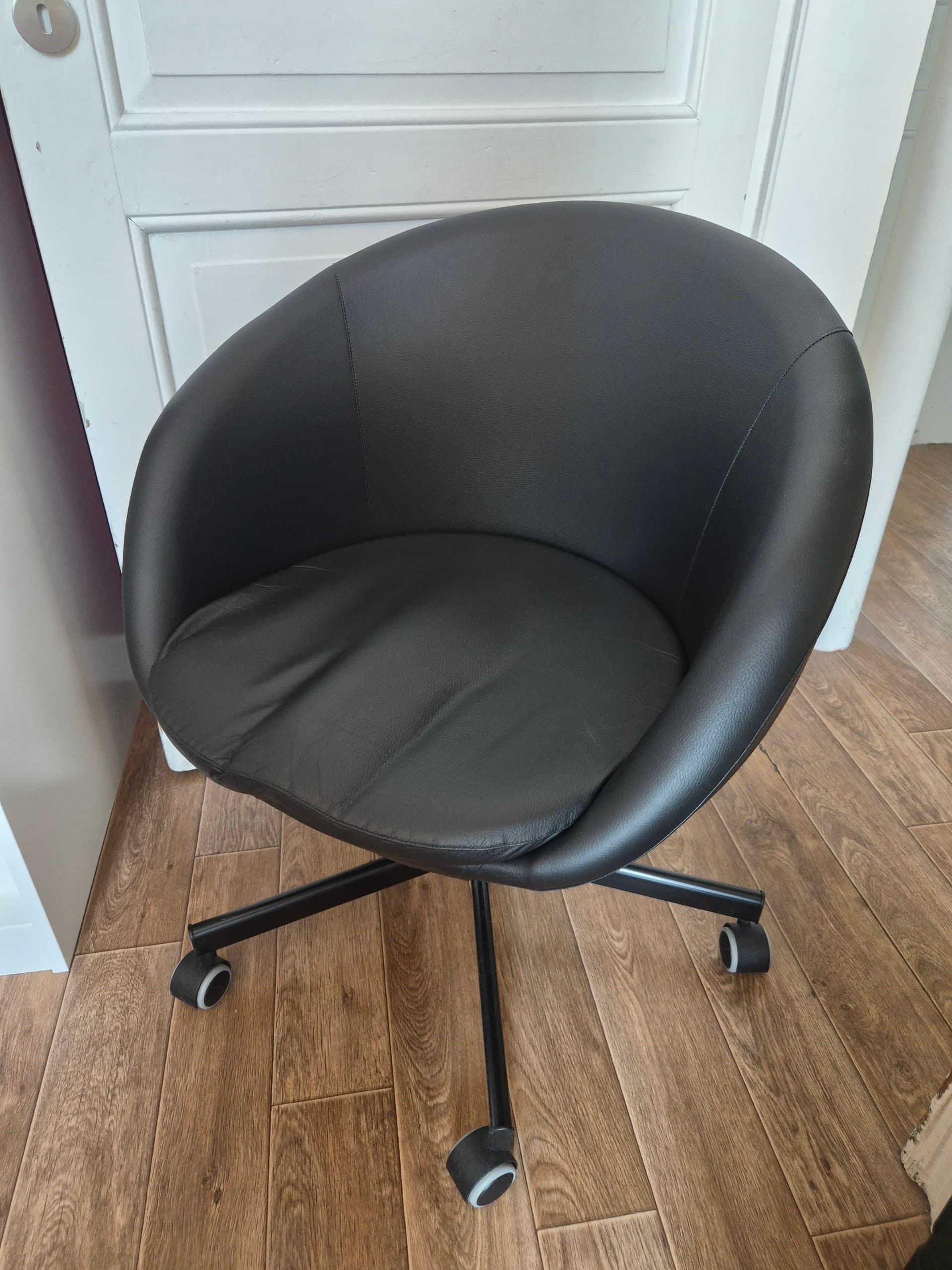 SKRUVSTA swivel chair, Vissle grey