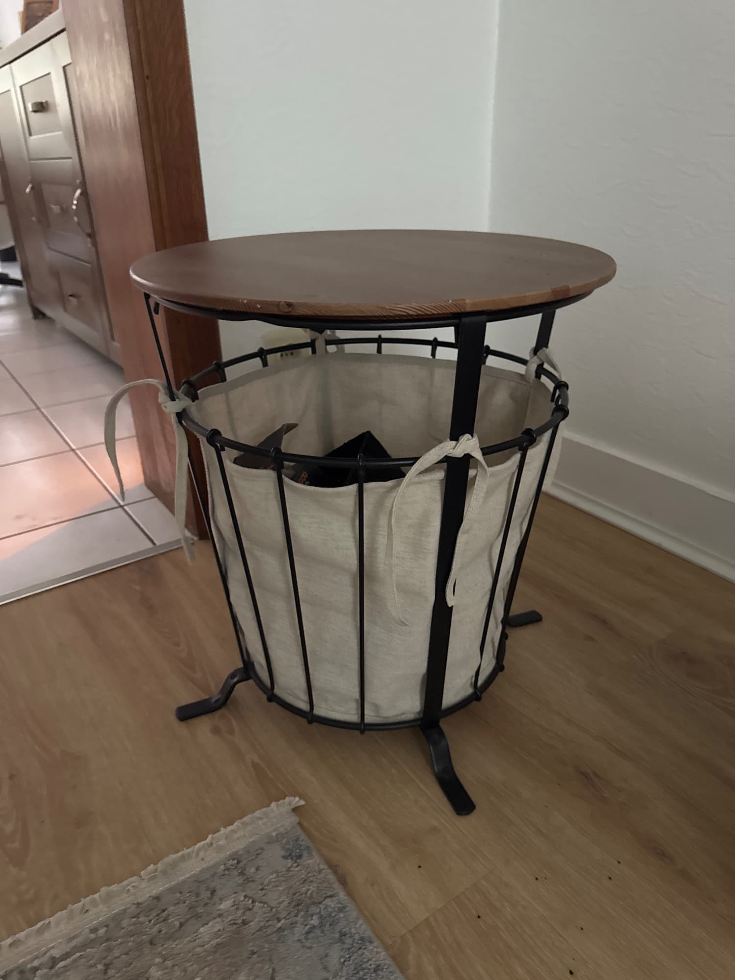BORGEBY table d'appoint, plaqué bouleau, 46 cm