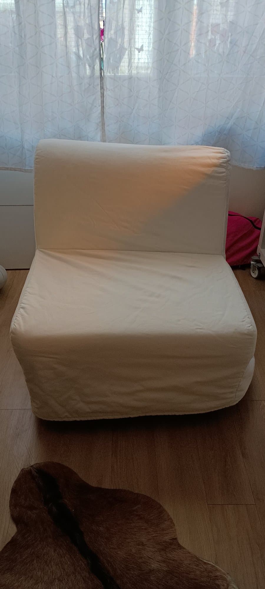 LYCKSELE LÖVÅS 1PERS slaapfauteuil, Ransta naturel