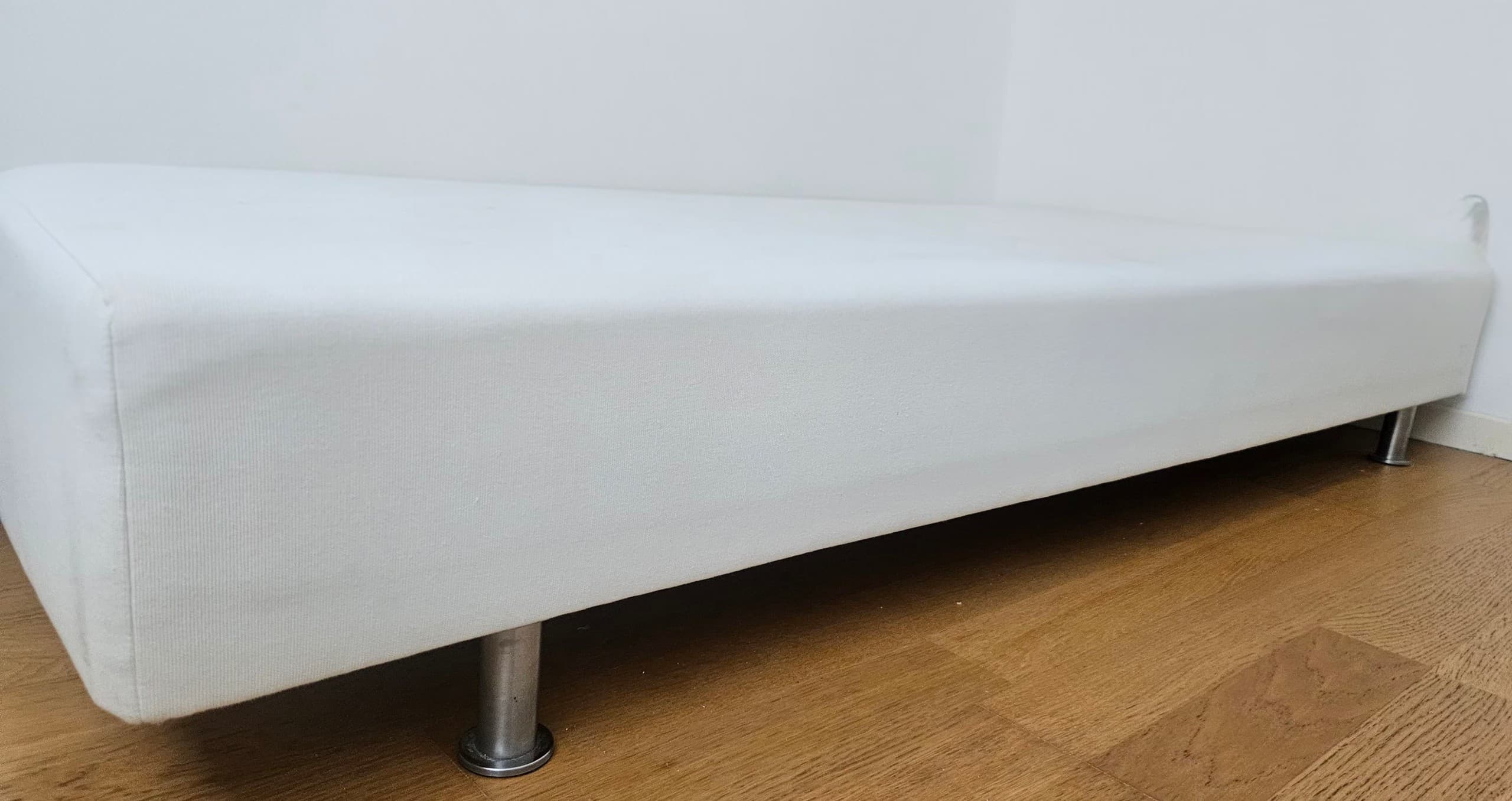 LYNGÖR sommier à ressorts, pieds inclus/blanc, 90x200 cm