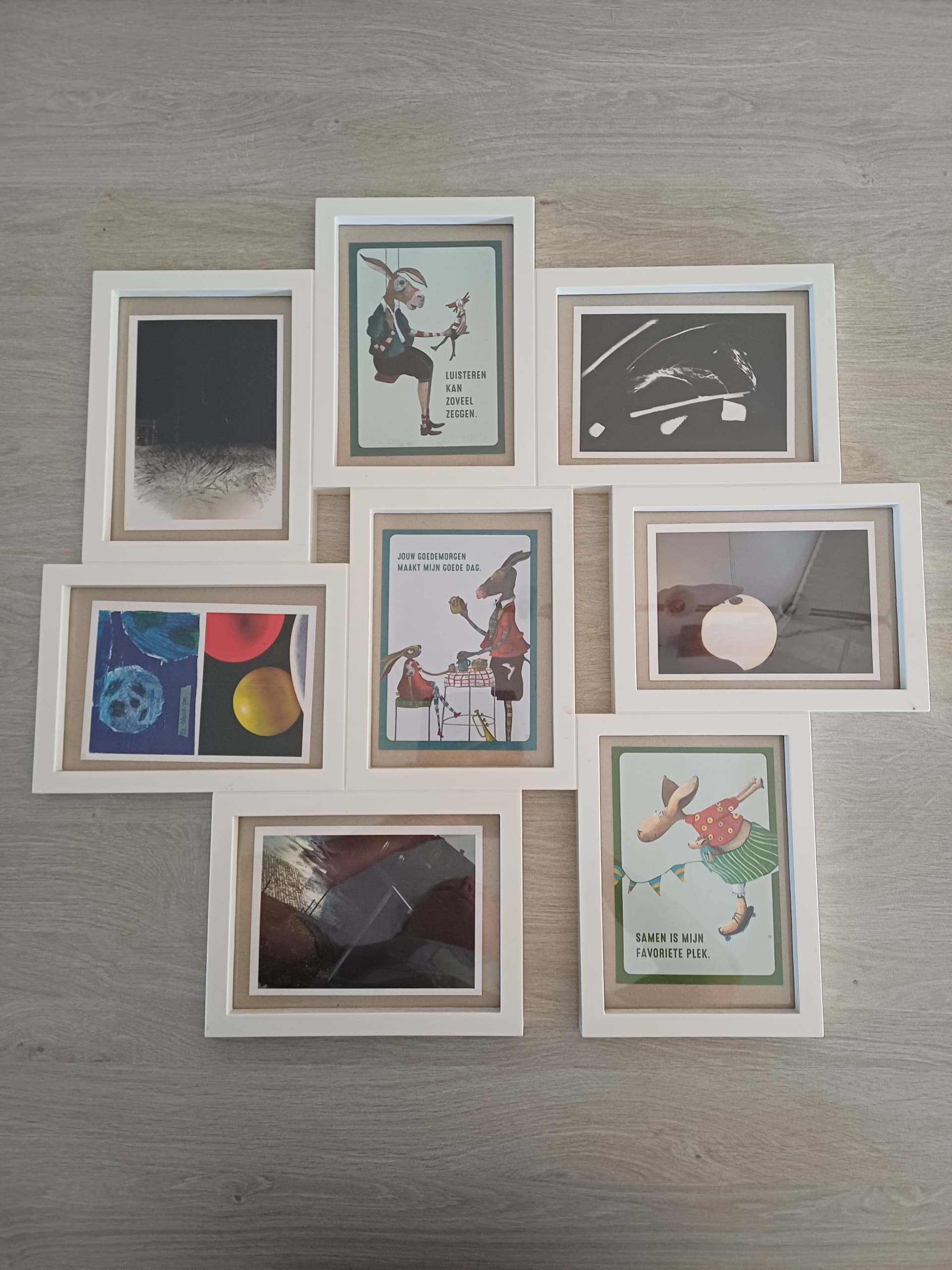VÄXBO collagelijst voor 8 foto's, wit, 13x18 cm