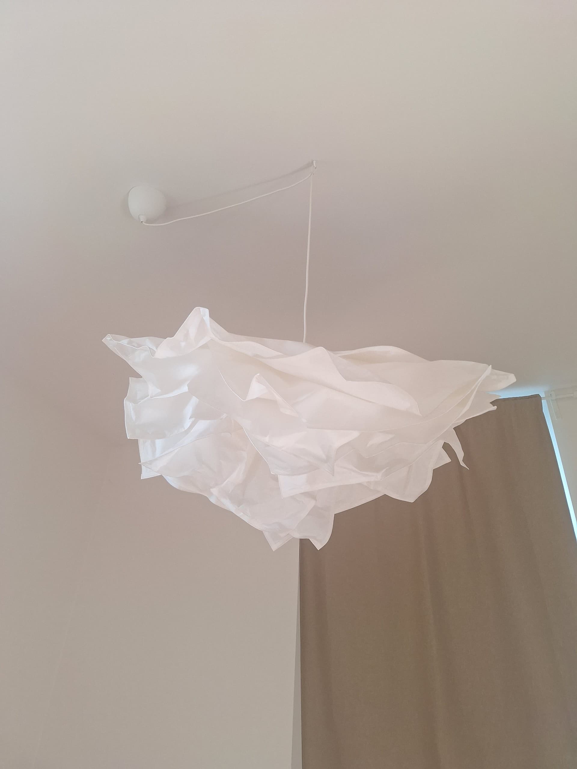KRUSNING Abat-jour suspension, blanc, 85 cm