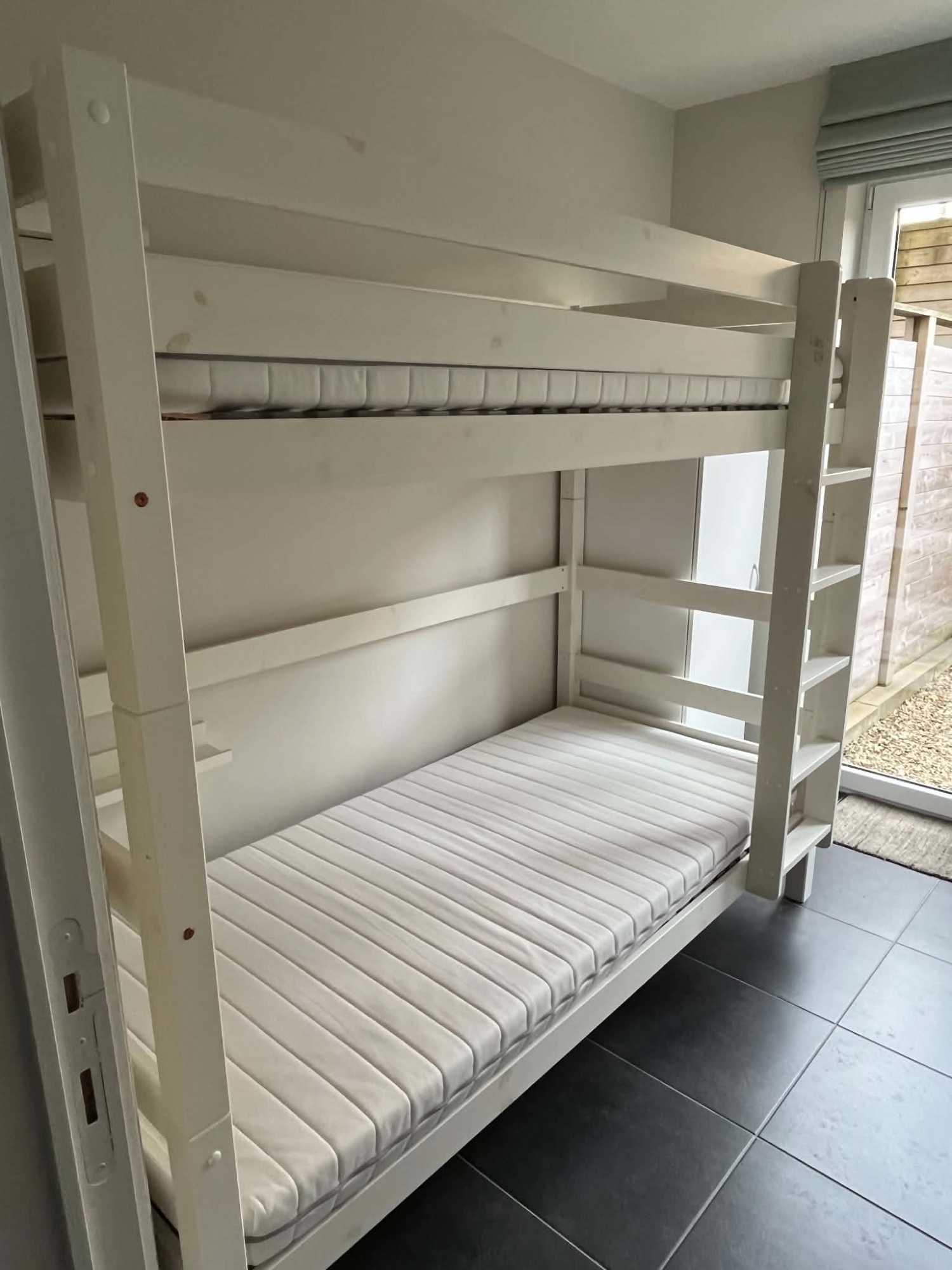 MYDAL LIT+MATELAS Structure lits superposés, blanc, 90x200 cm