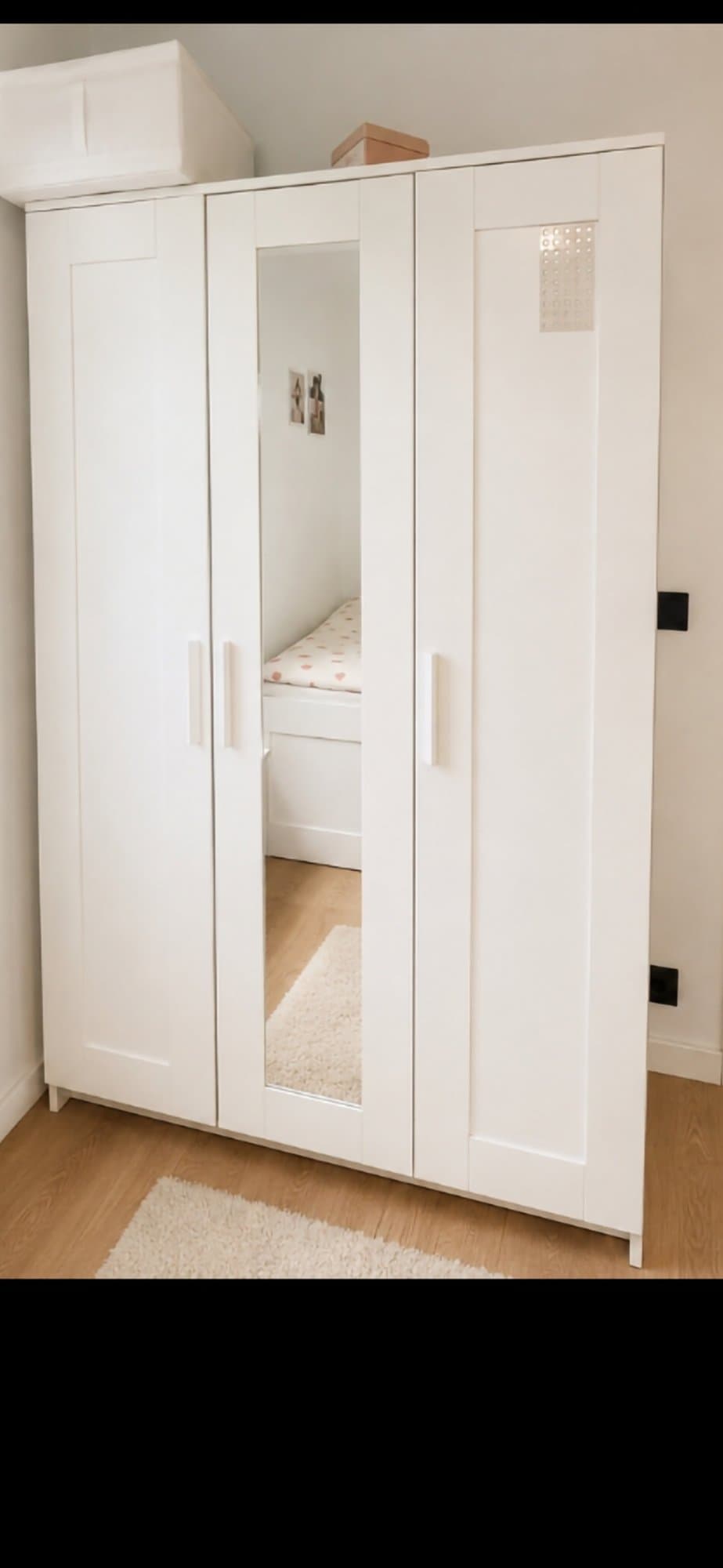 BRIMNES armoire 3 portes, blanc
