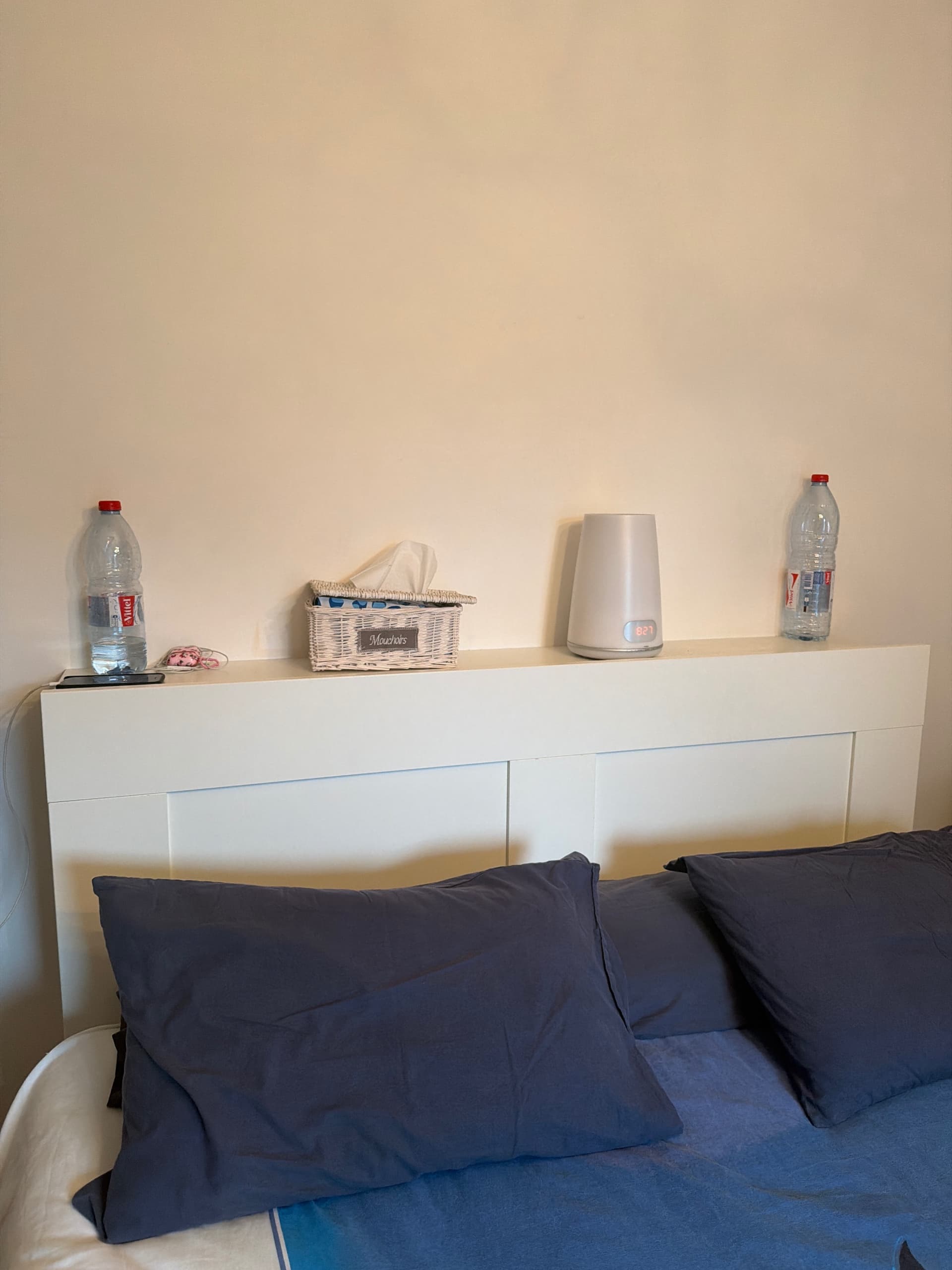 BRIMNES Hoofdeinde met bergruimte, wit, 140 cm