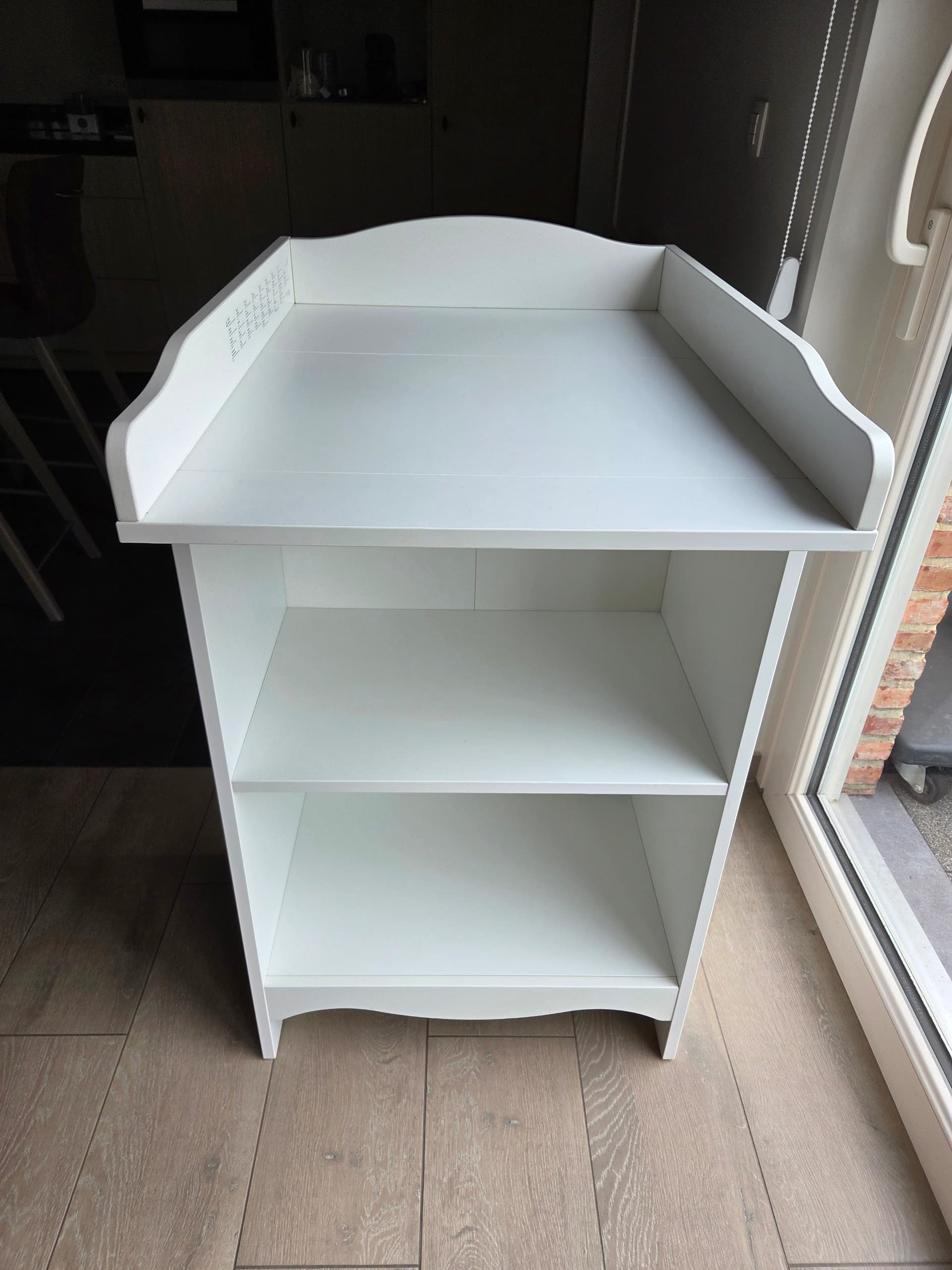 SMÅGÖRA changing table/bookshelf, white, 60x81x103 cm