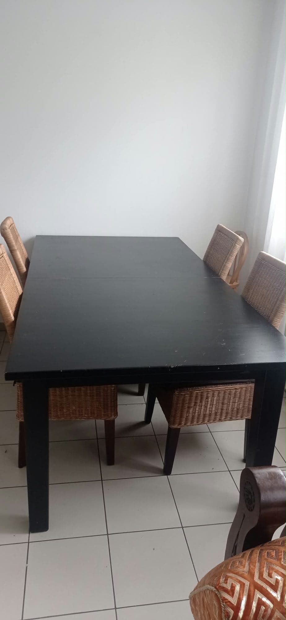 TABLE À MANGER uitschuifbare tafel, bruin, 150/205/260x95 cm