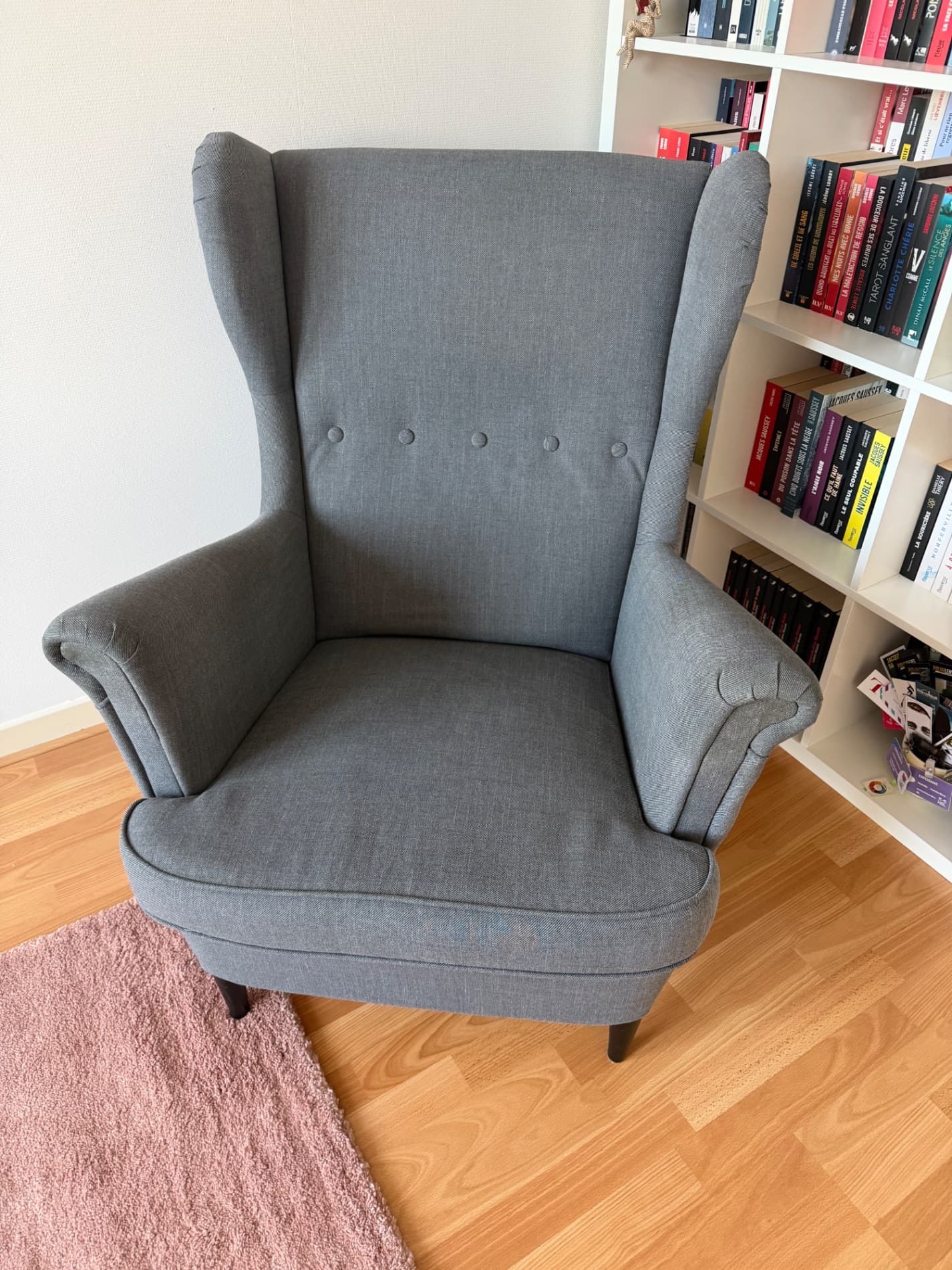 STRANDMON recliner, Nordvalla dark grey