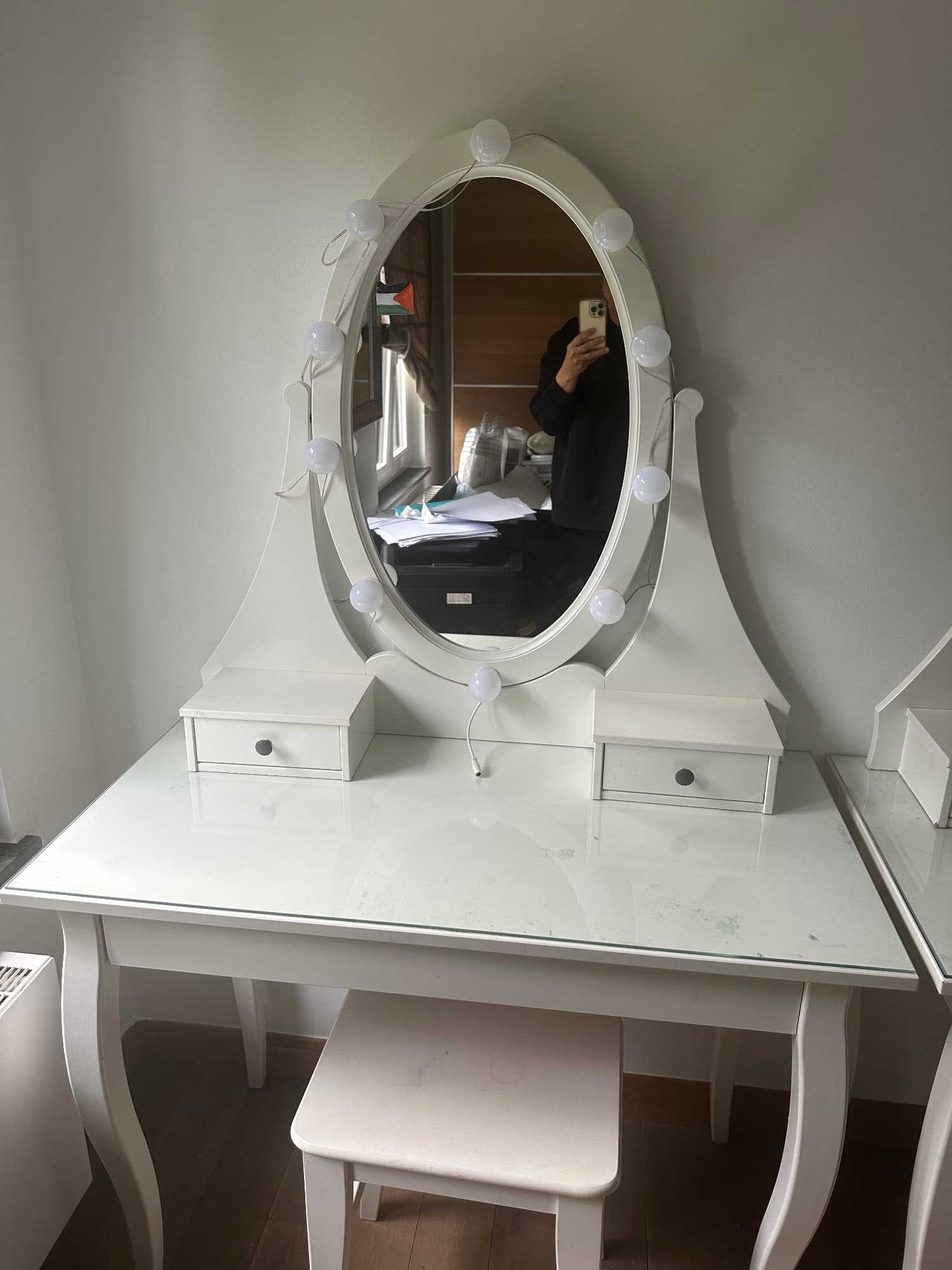TINIUS tabouret, blanc